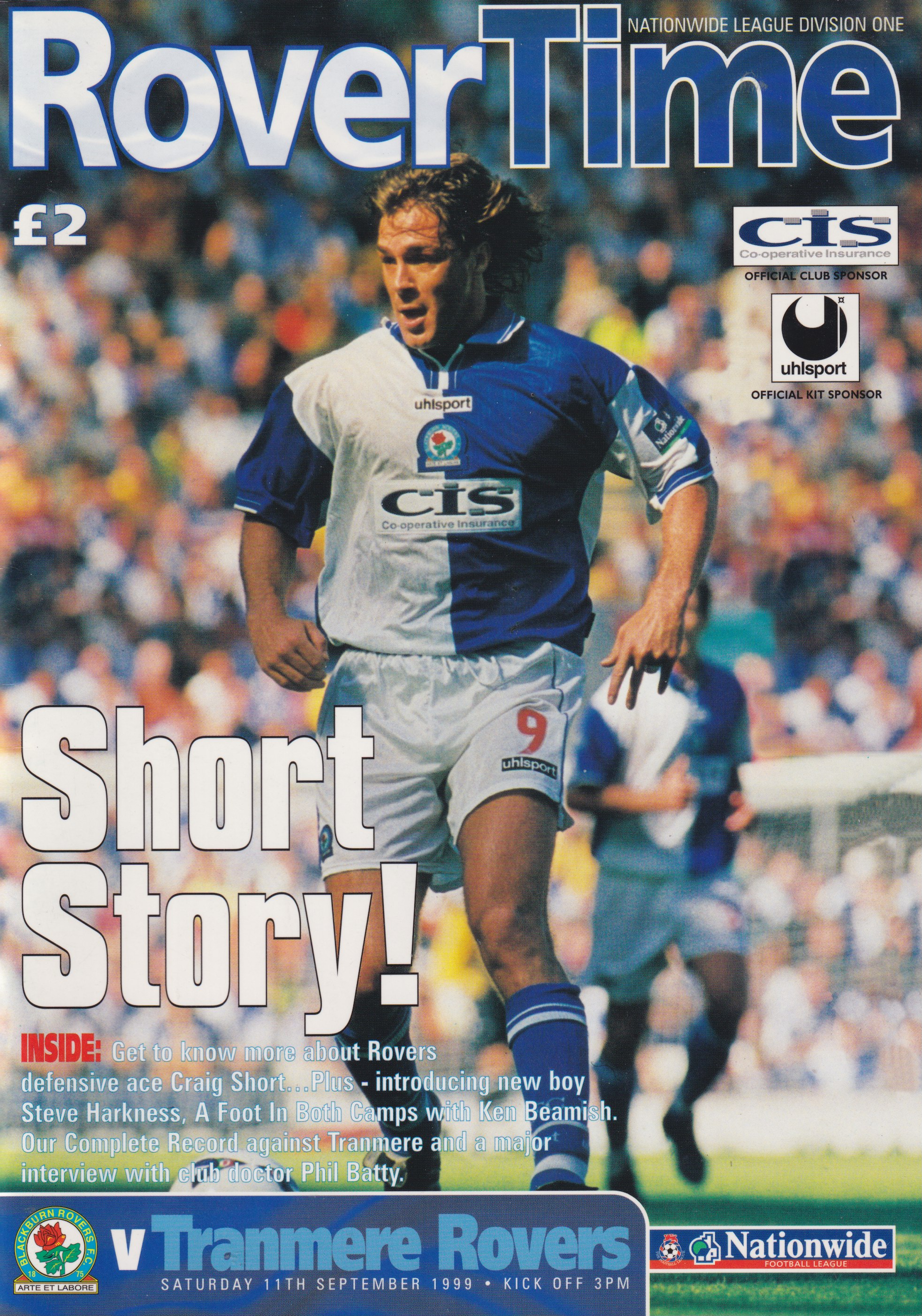 Match Programme for 11/09/1999