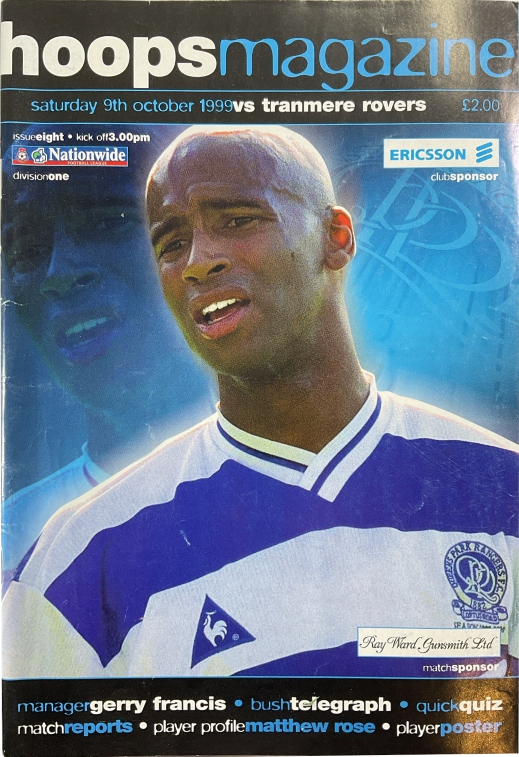 Match Programme for 09/10/1999