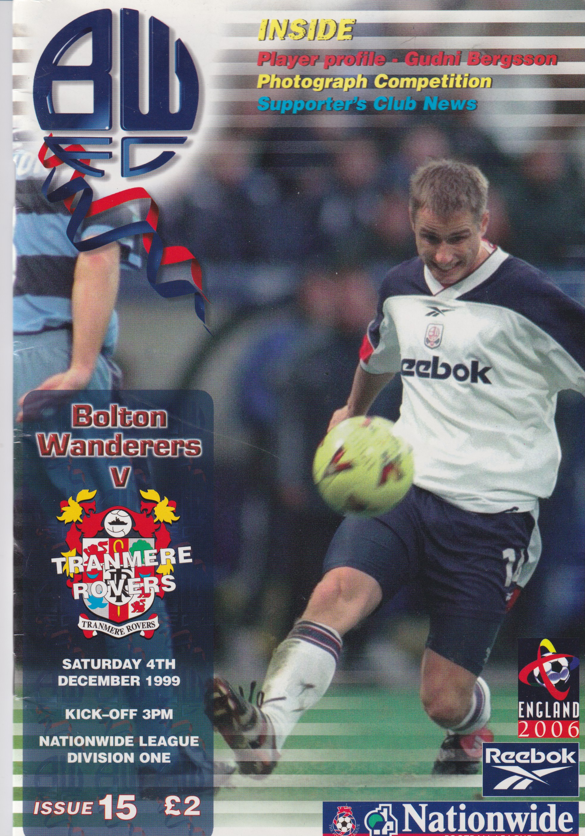 Match Programme for 04/12/1999