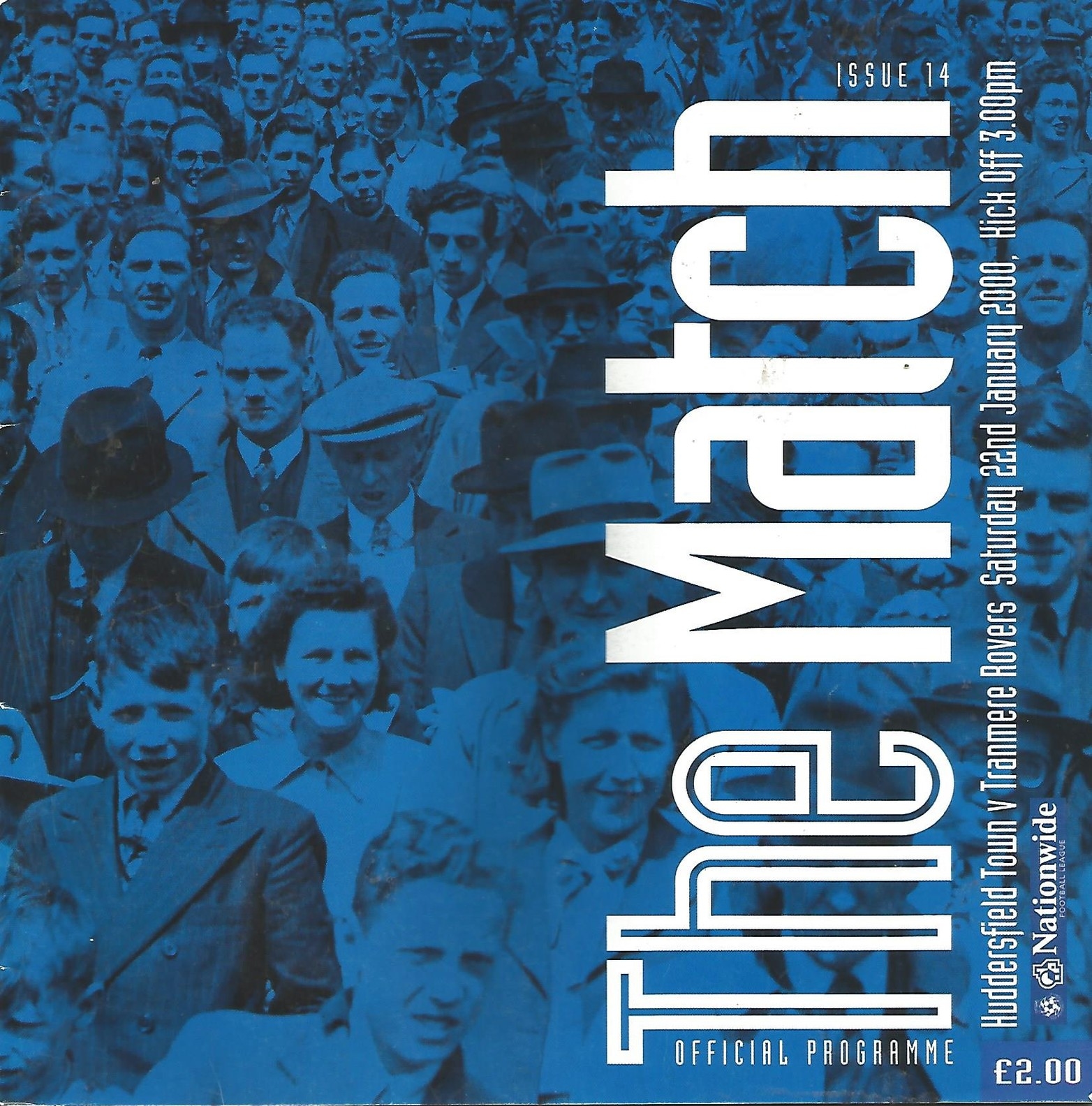 Match Programme for 22/01/2000