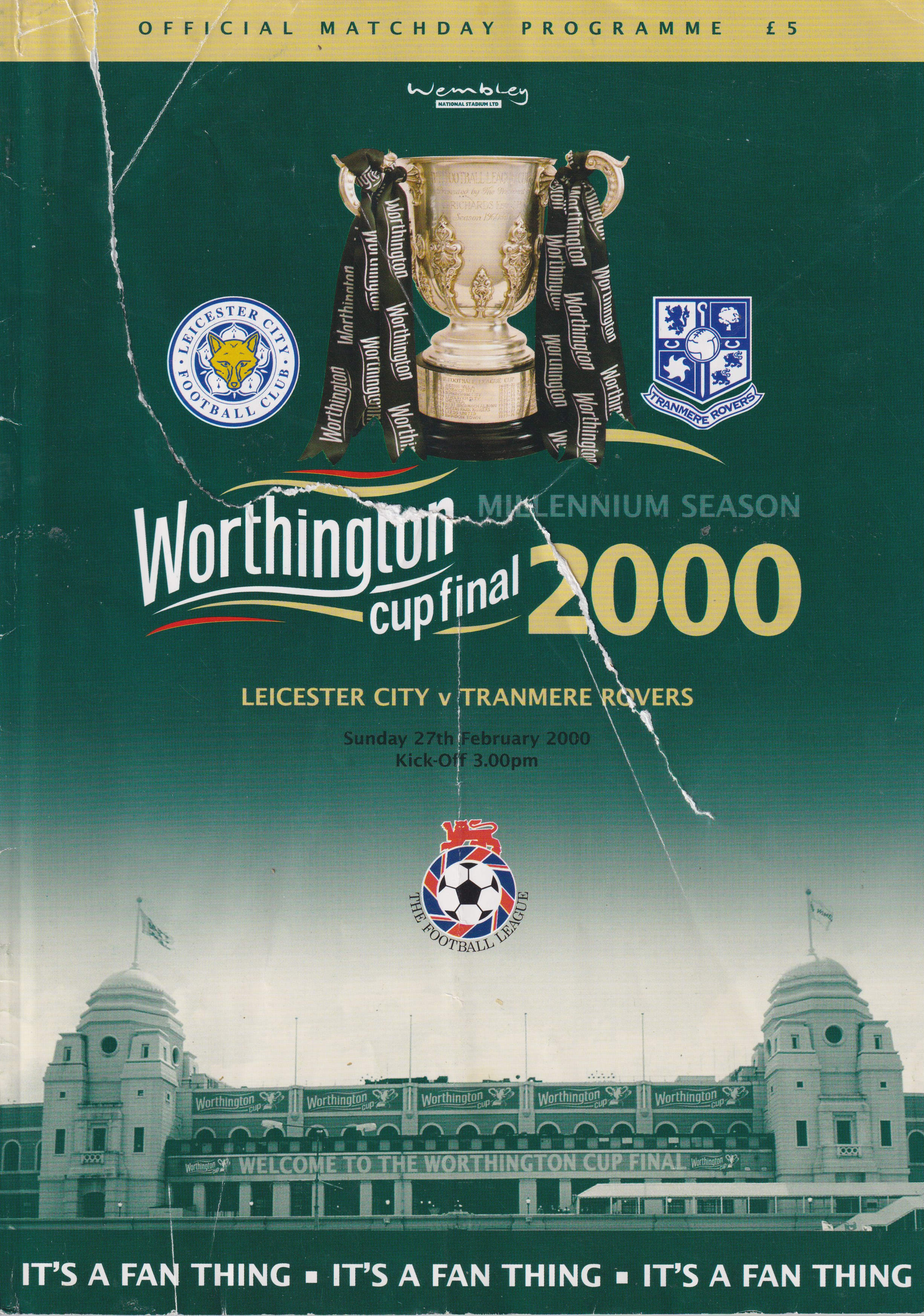 Match Programme for 27/02/2000