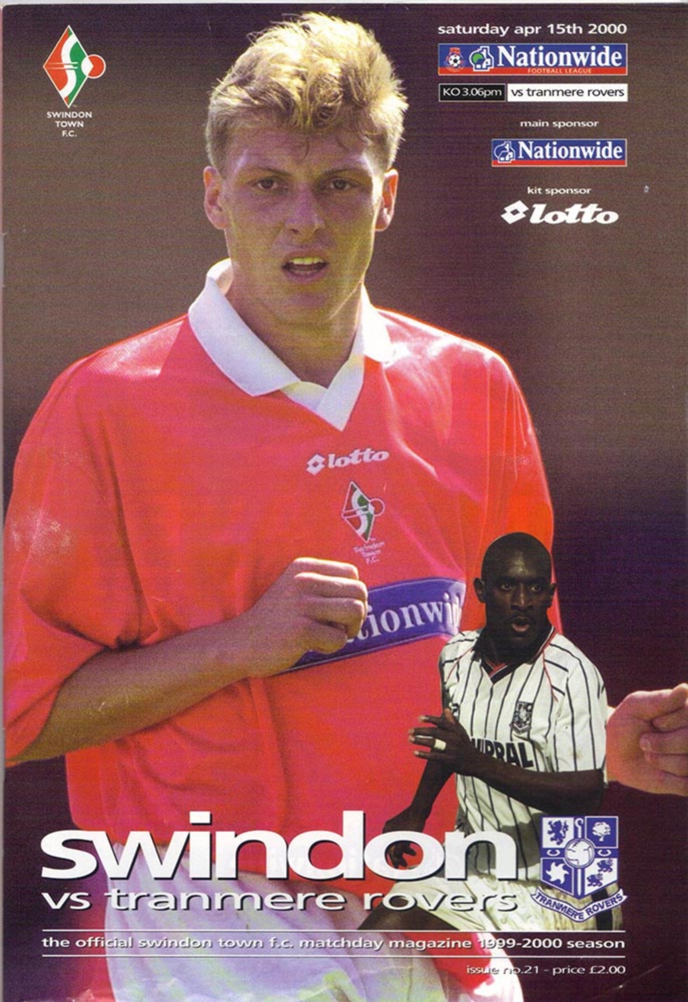 Match Programme for 15/04/2000