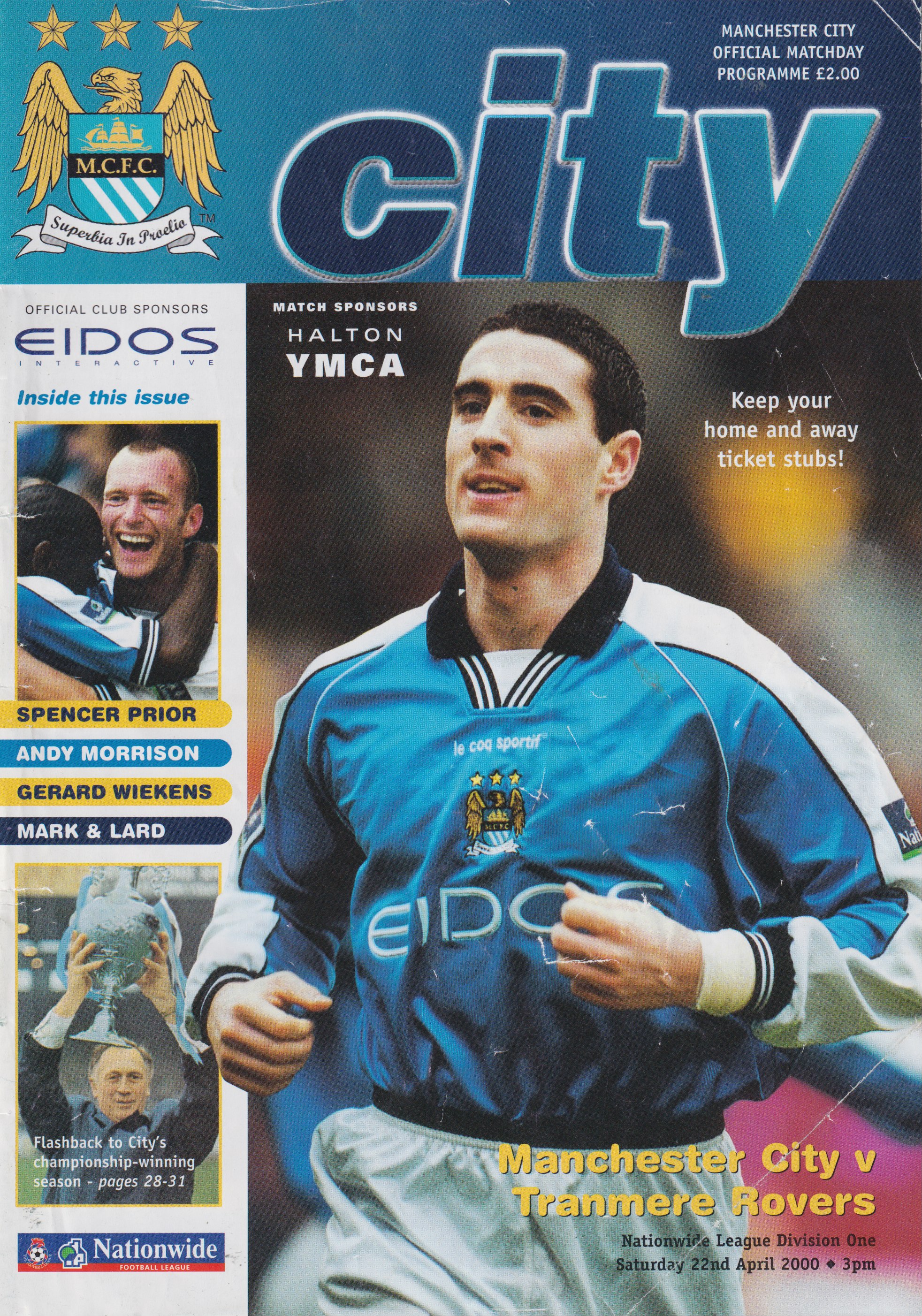 Match Programme for 22/04/2000
