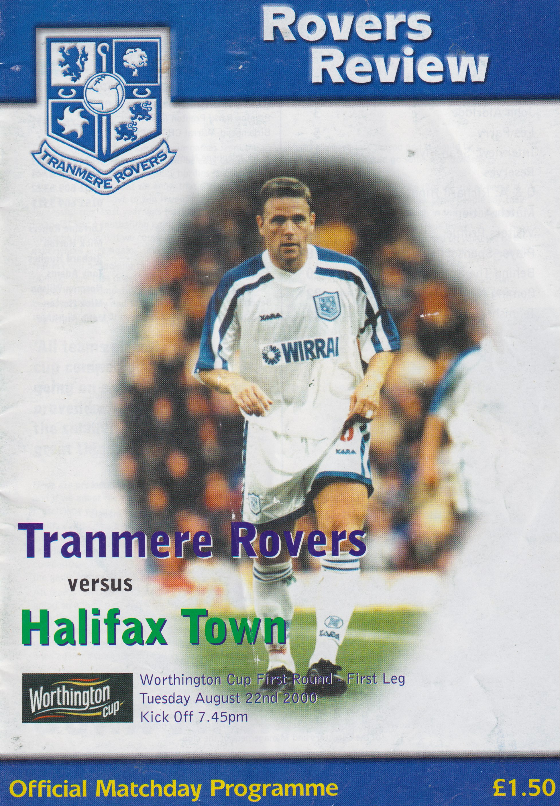 Match Programme for 22/08/2000