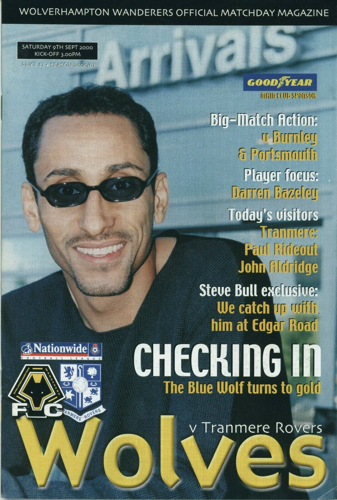 Match Programme for 09/09/2000