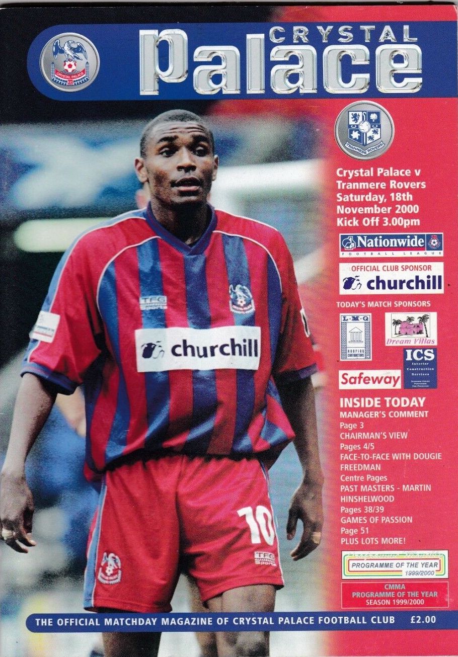 Match Programme for 18/11/2000