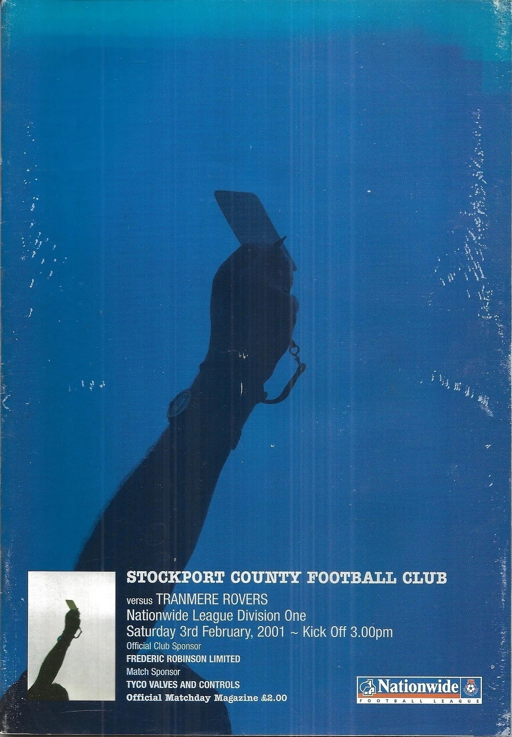 Match Programme for 03/02/2001