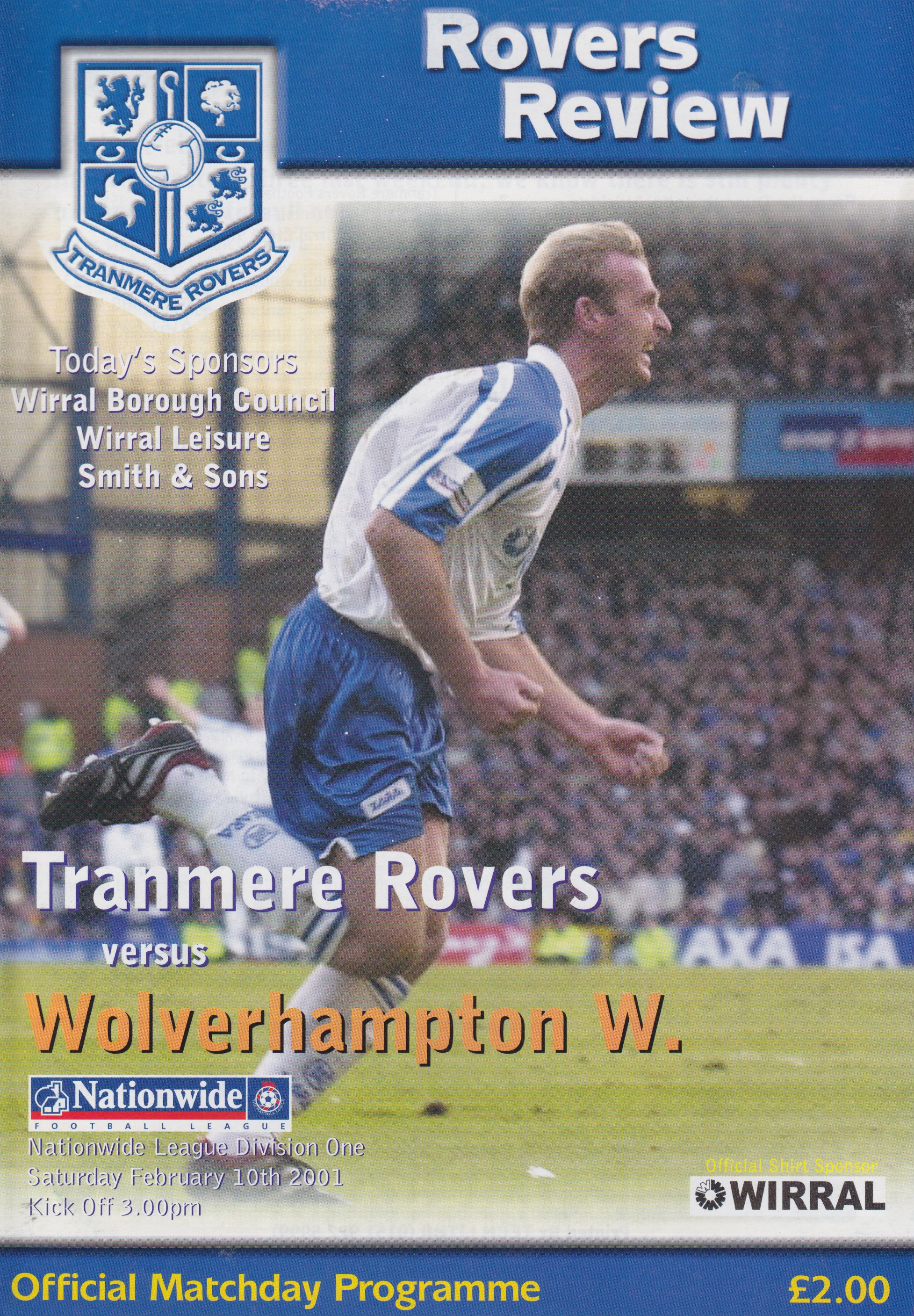 Match Programme for 10/02/2001