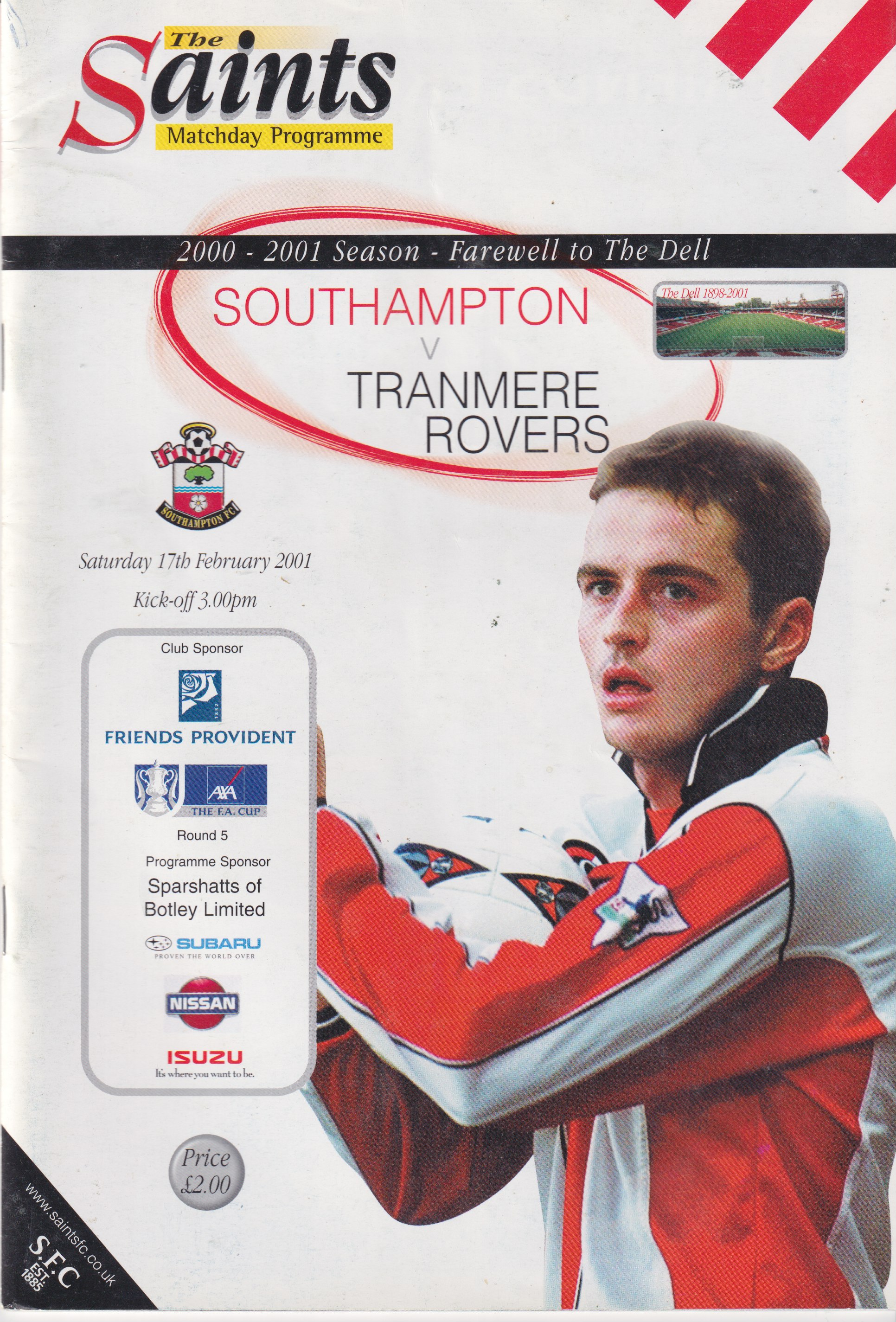 Match Programme for 17/02/2001