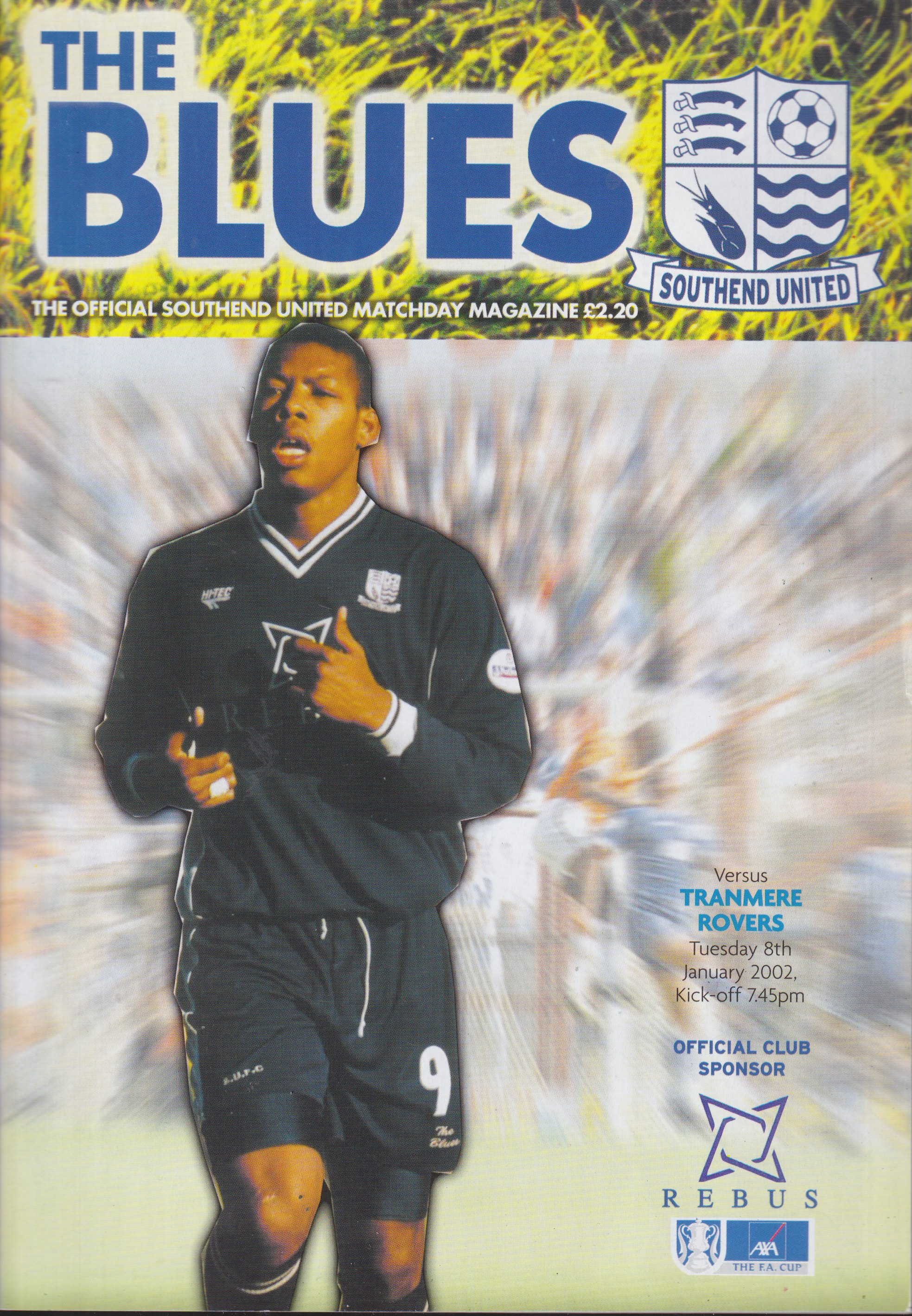 Match Programme for 08/01/2002