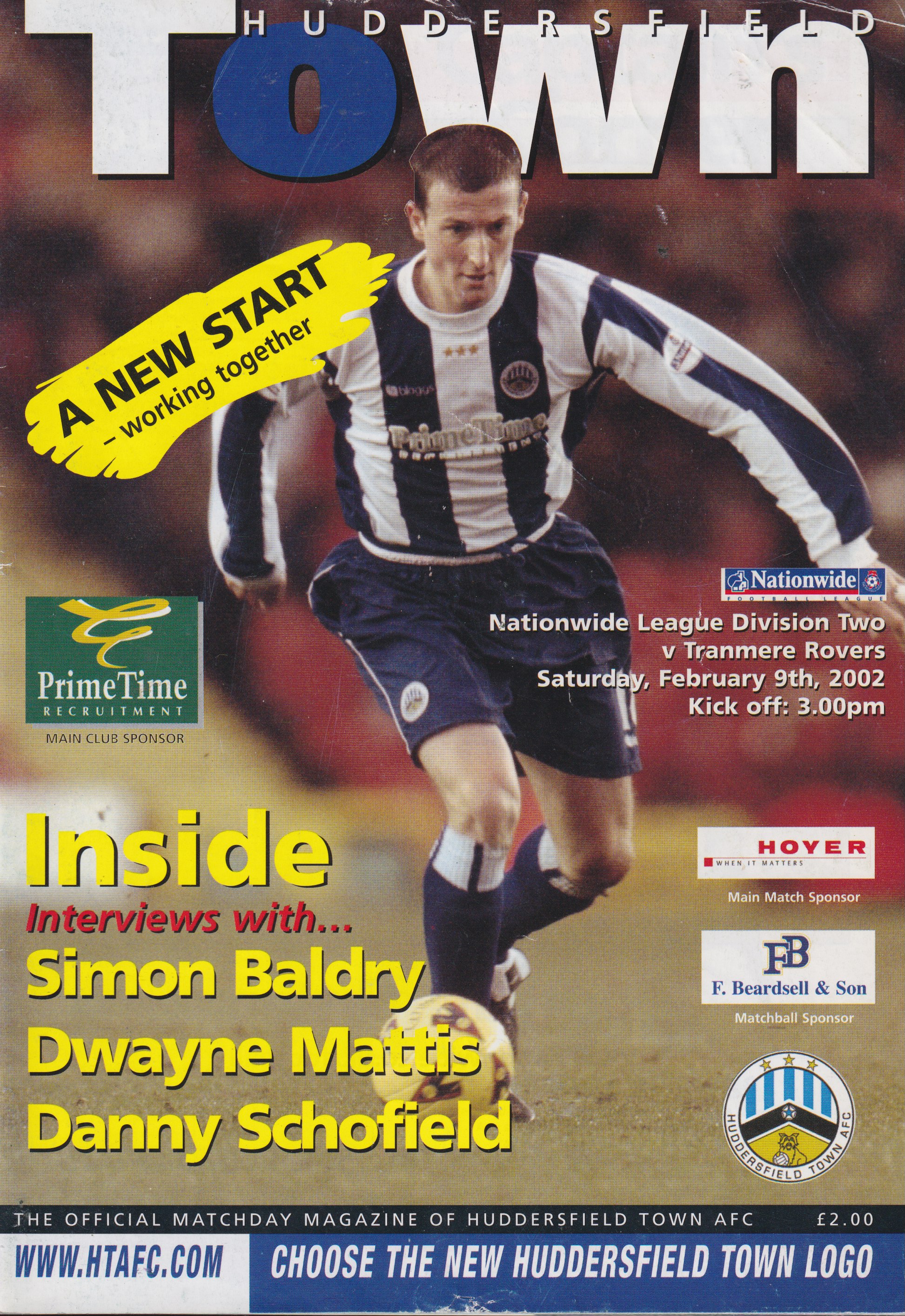 Match Programme for 09/02/2002