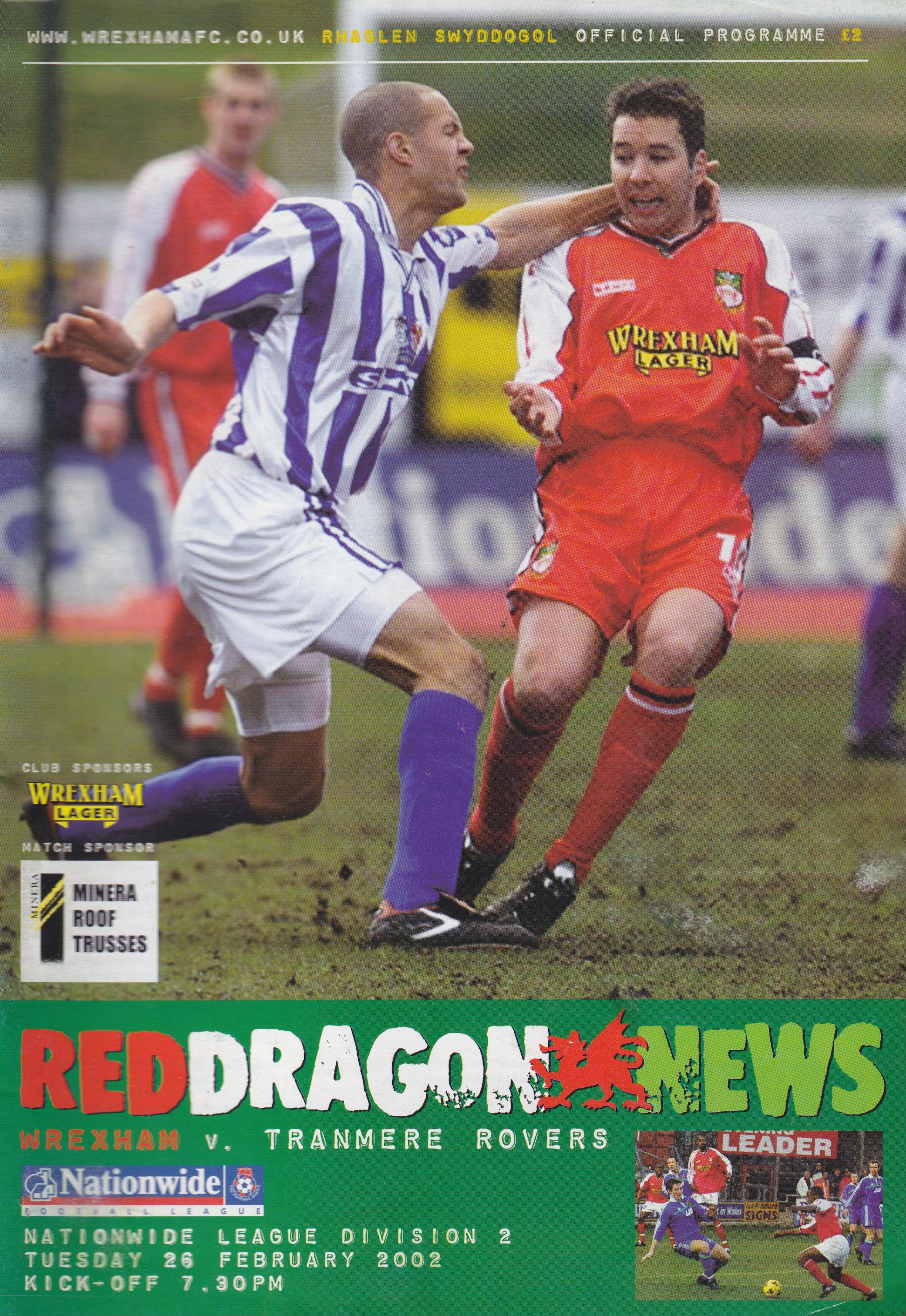 Match Programme for 26/02/2002