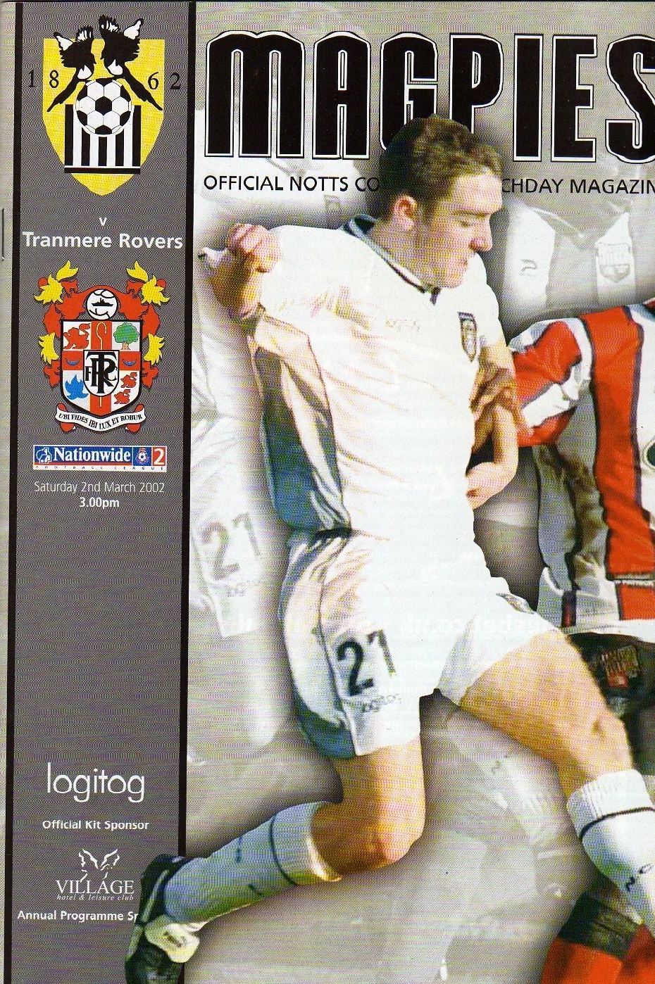 Match Programme for 02/03/2002