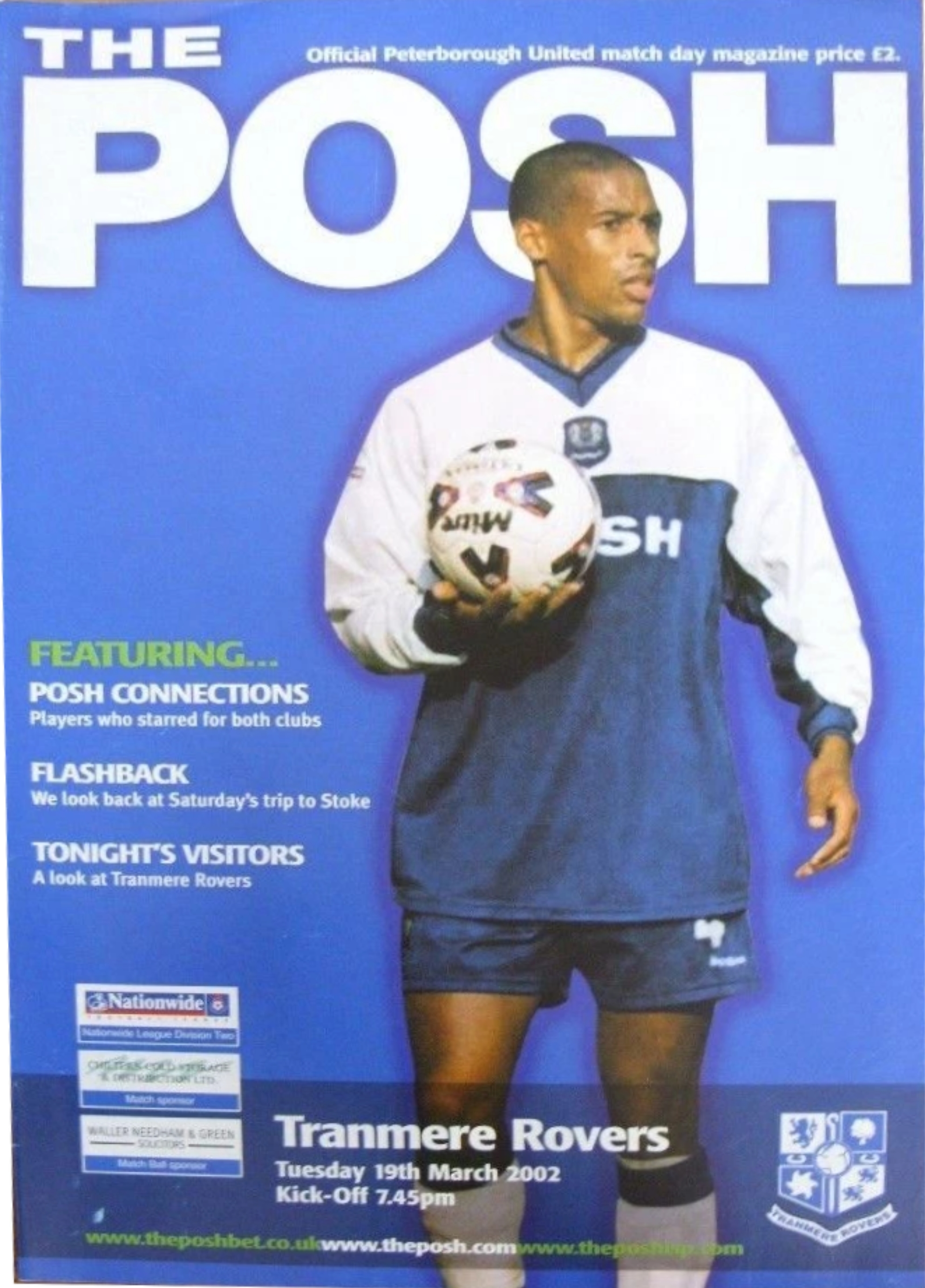 Match Programme for 19/03/2002