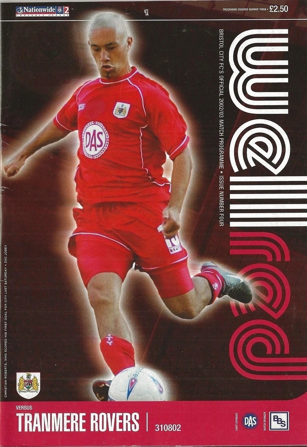Match Programme for 31/08/2002