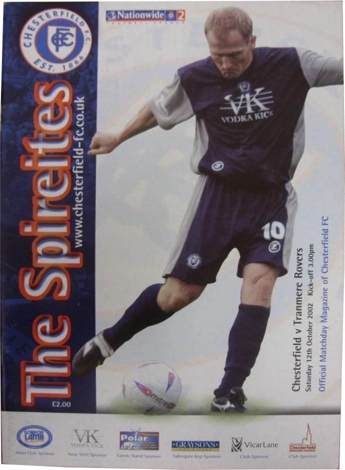 Match Programme for 12/10/2002