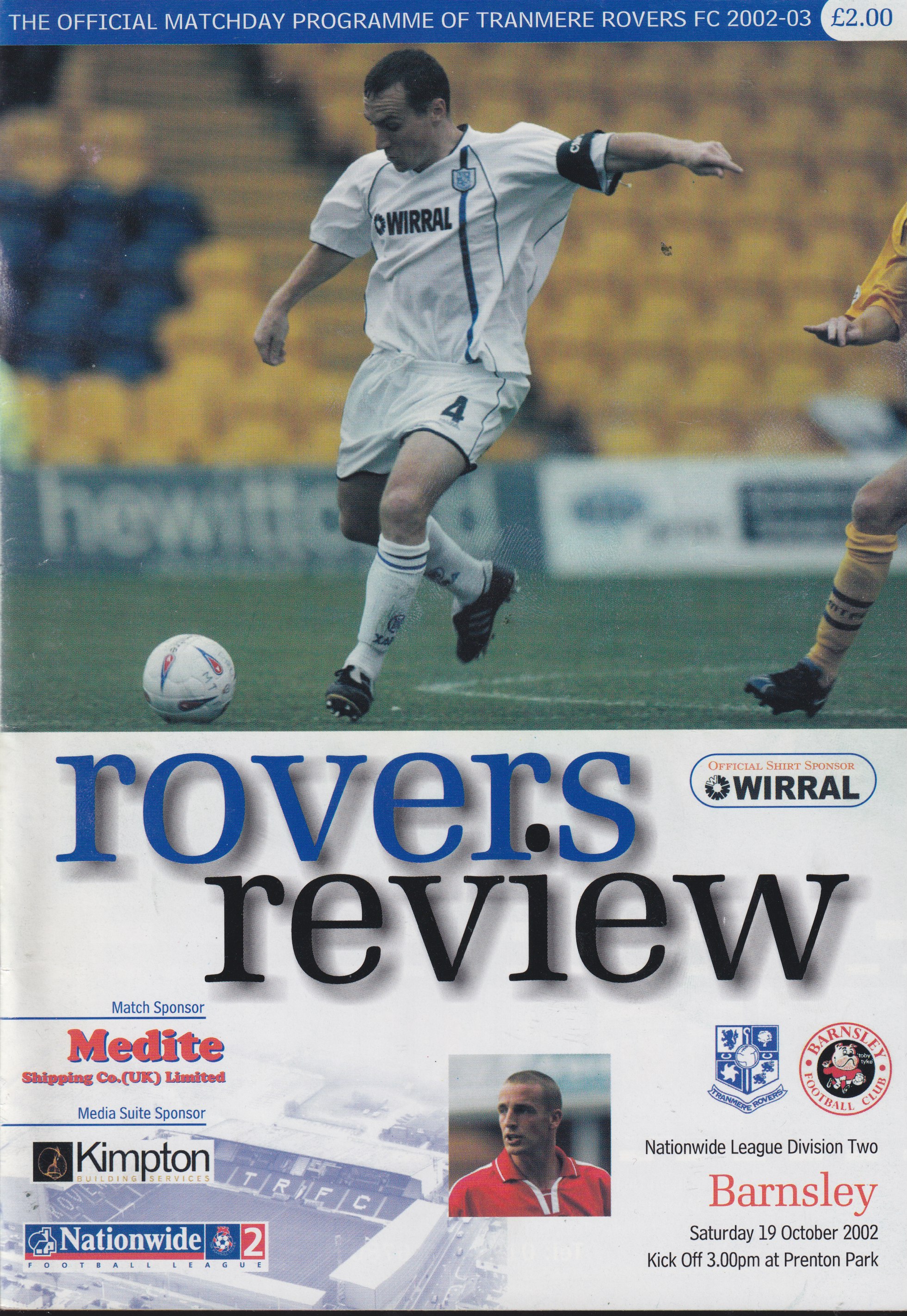 Match Programme for 19/10/2002