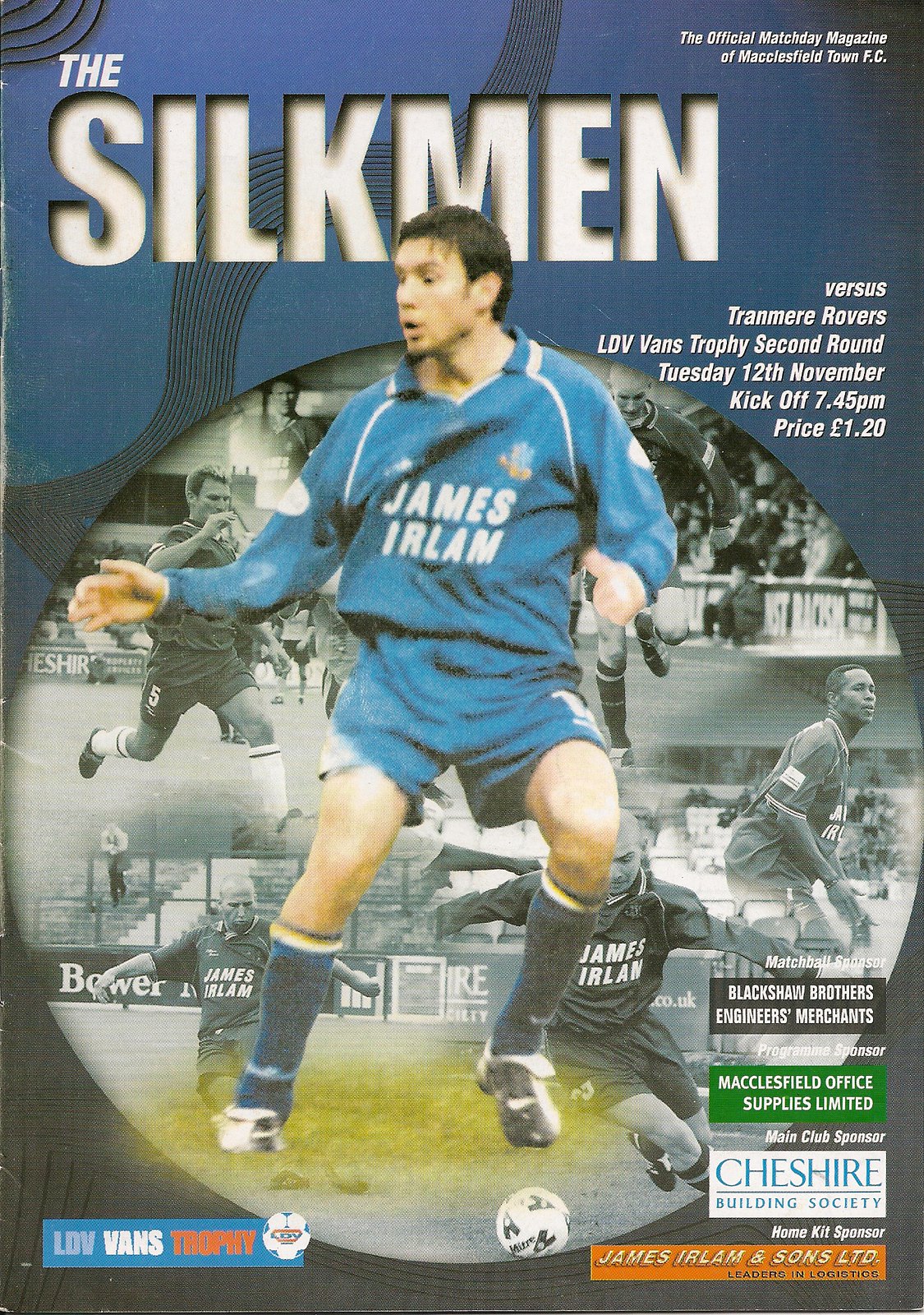 Match Programme for 12/11/2002