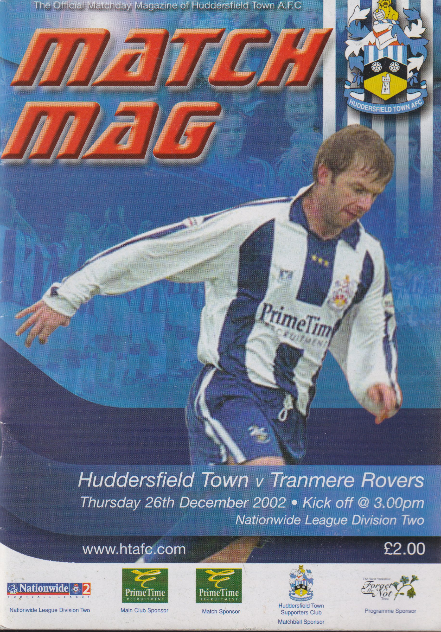 Match Programme for 26/12/2002