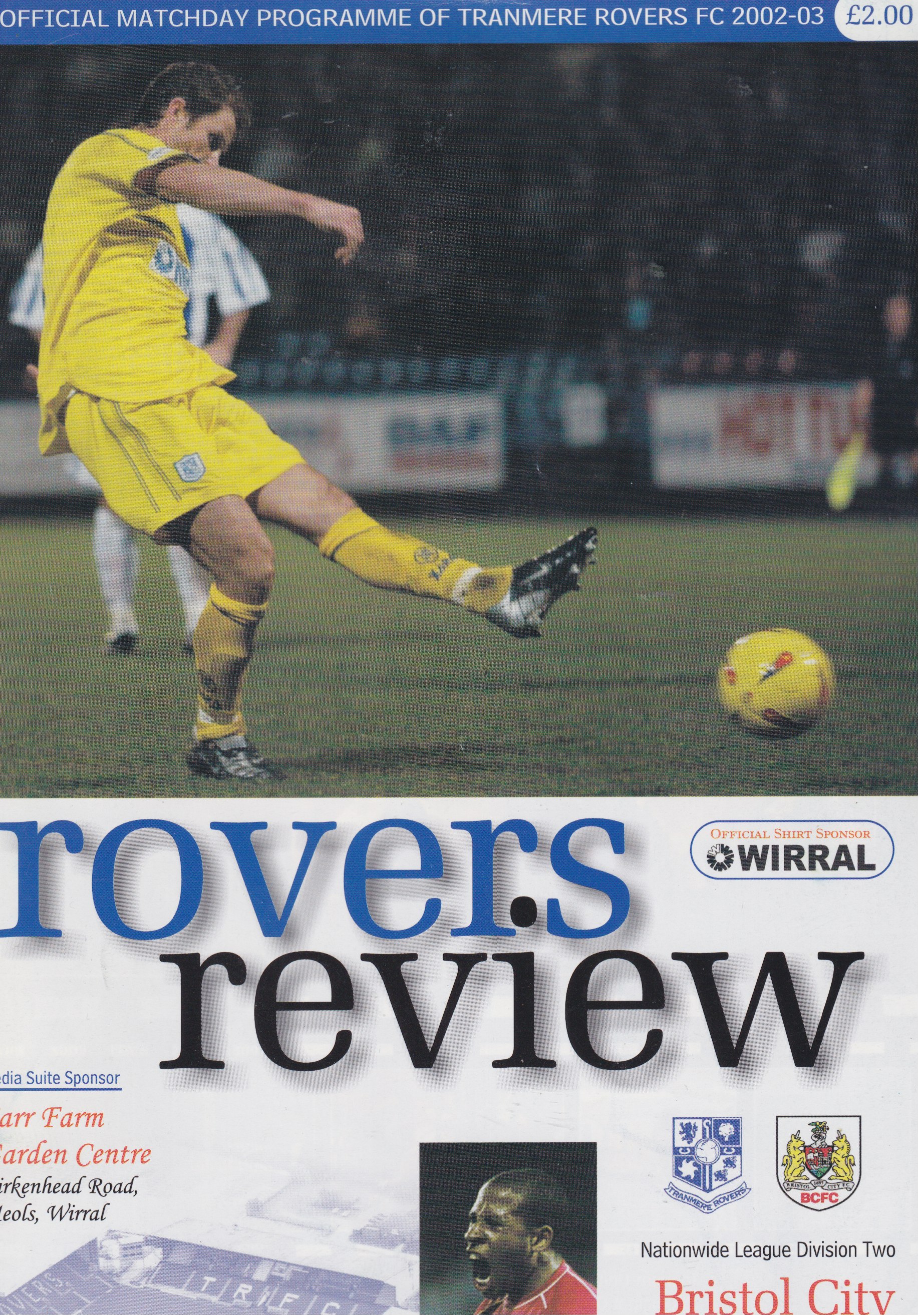 Match Programme for 18/01/2003