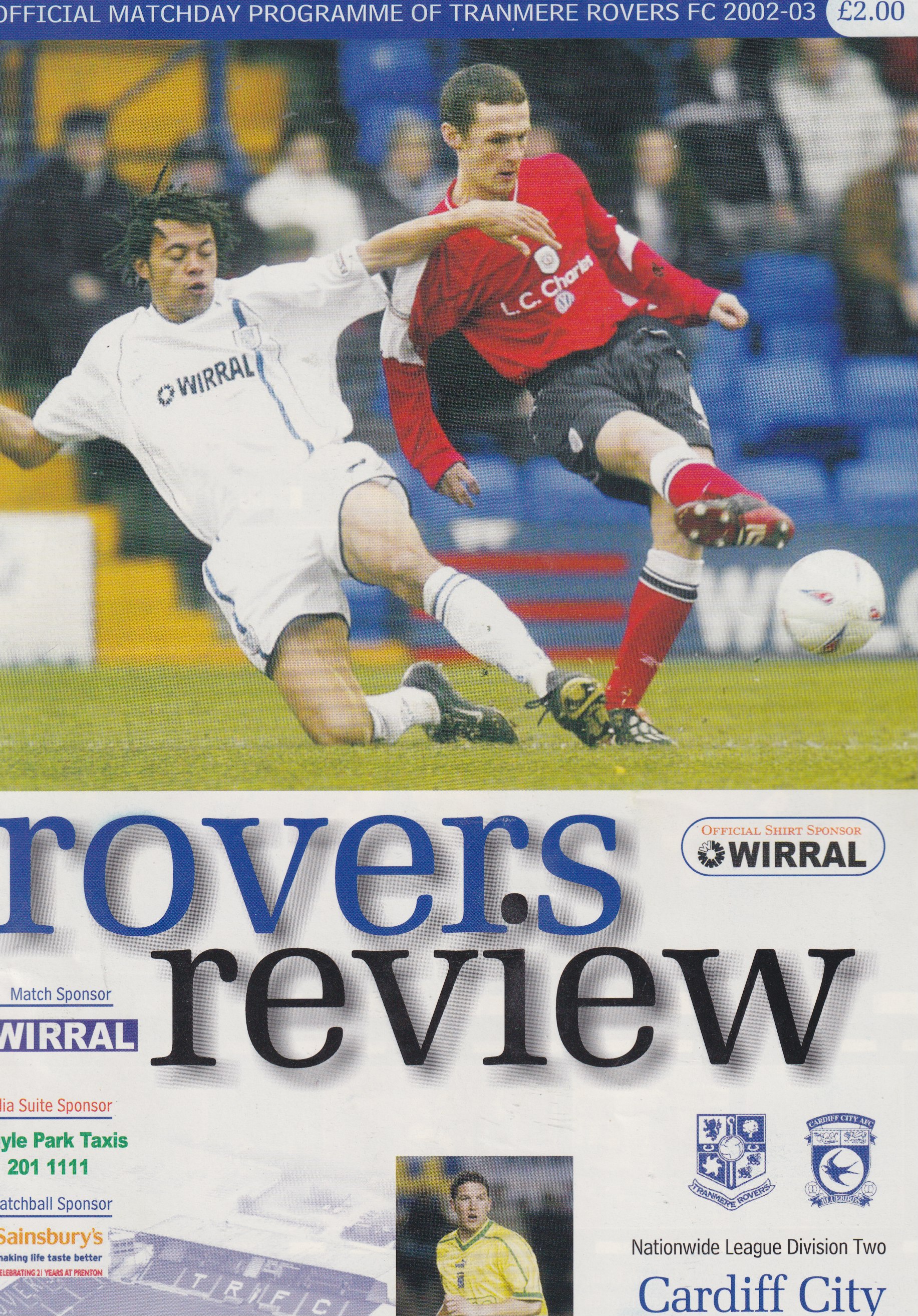 Match Programme for 14/03/2003