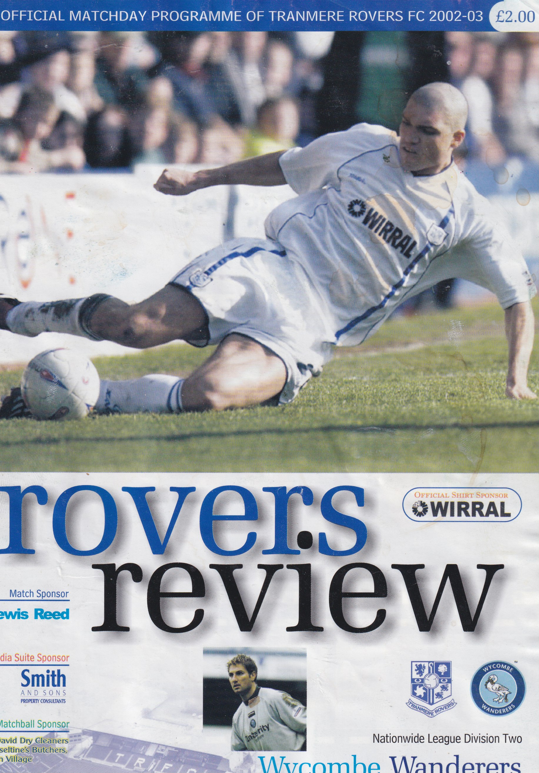 Match Programme for 12/04/2003