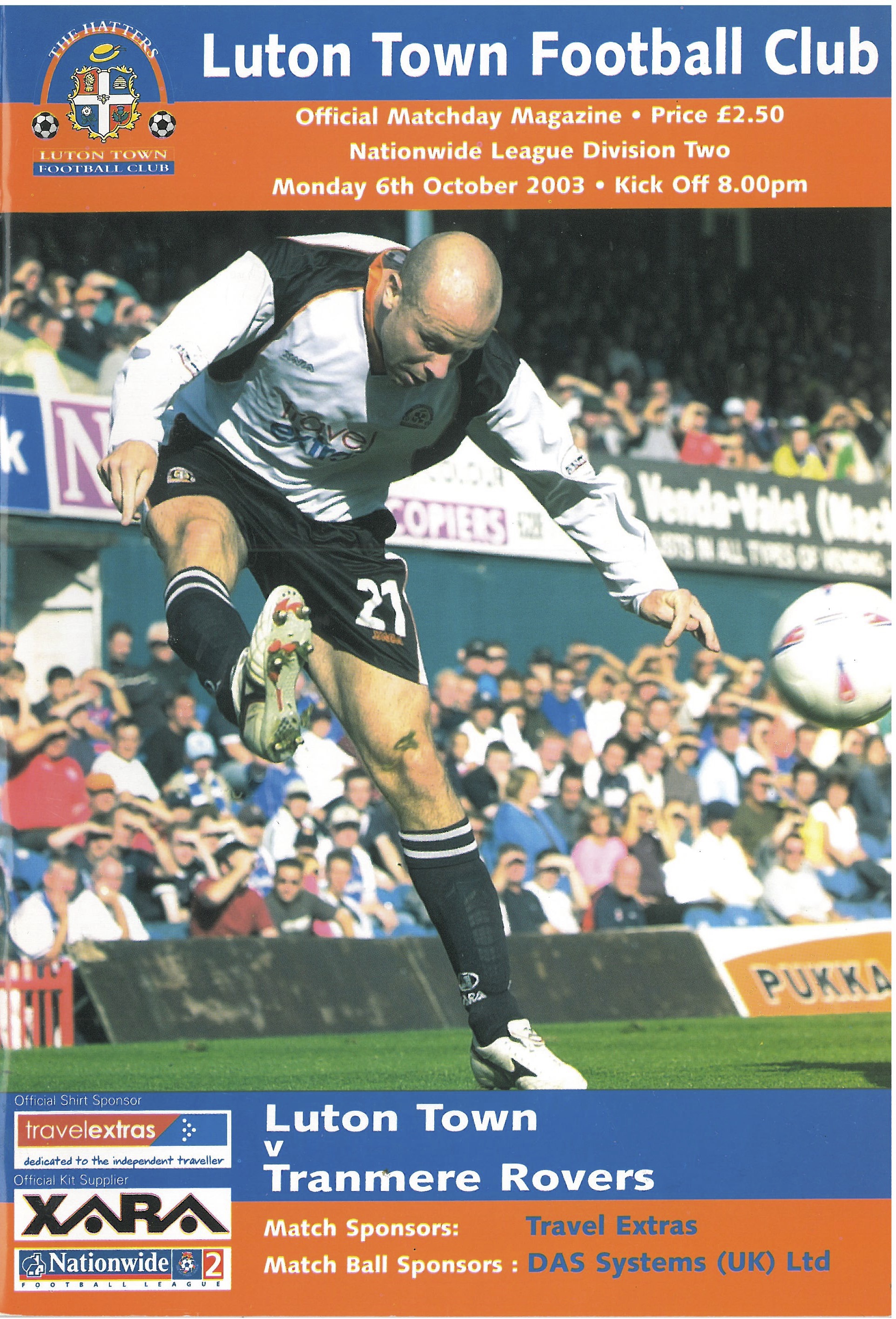 Match Programme for 06/10/2003