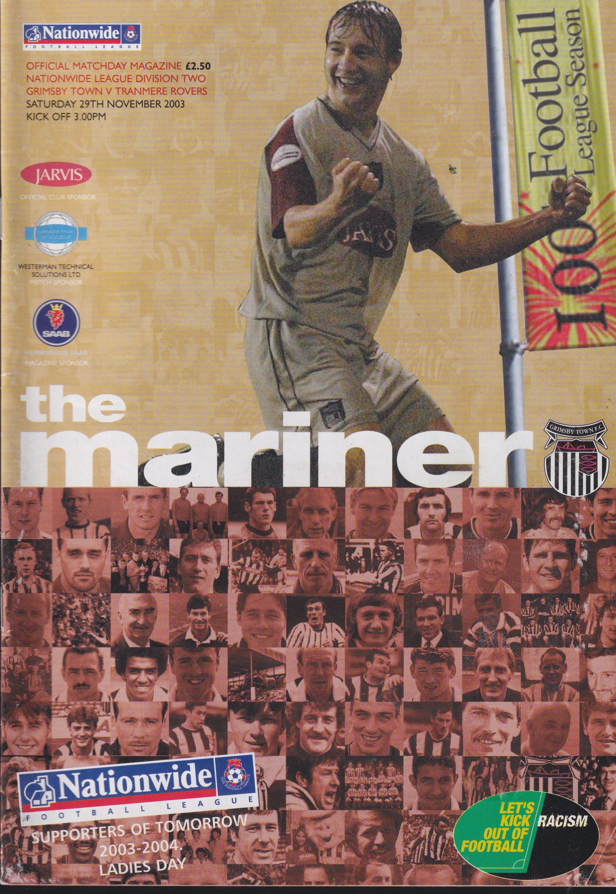 Match Programme for 29/11/2003