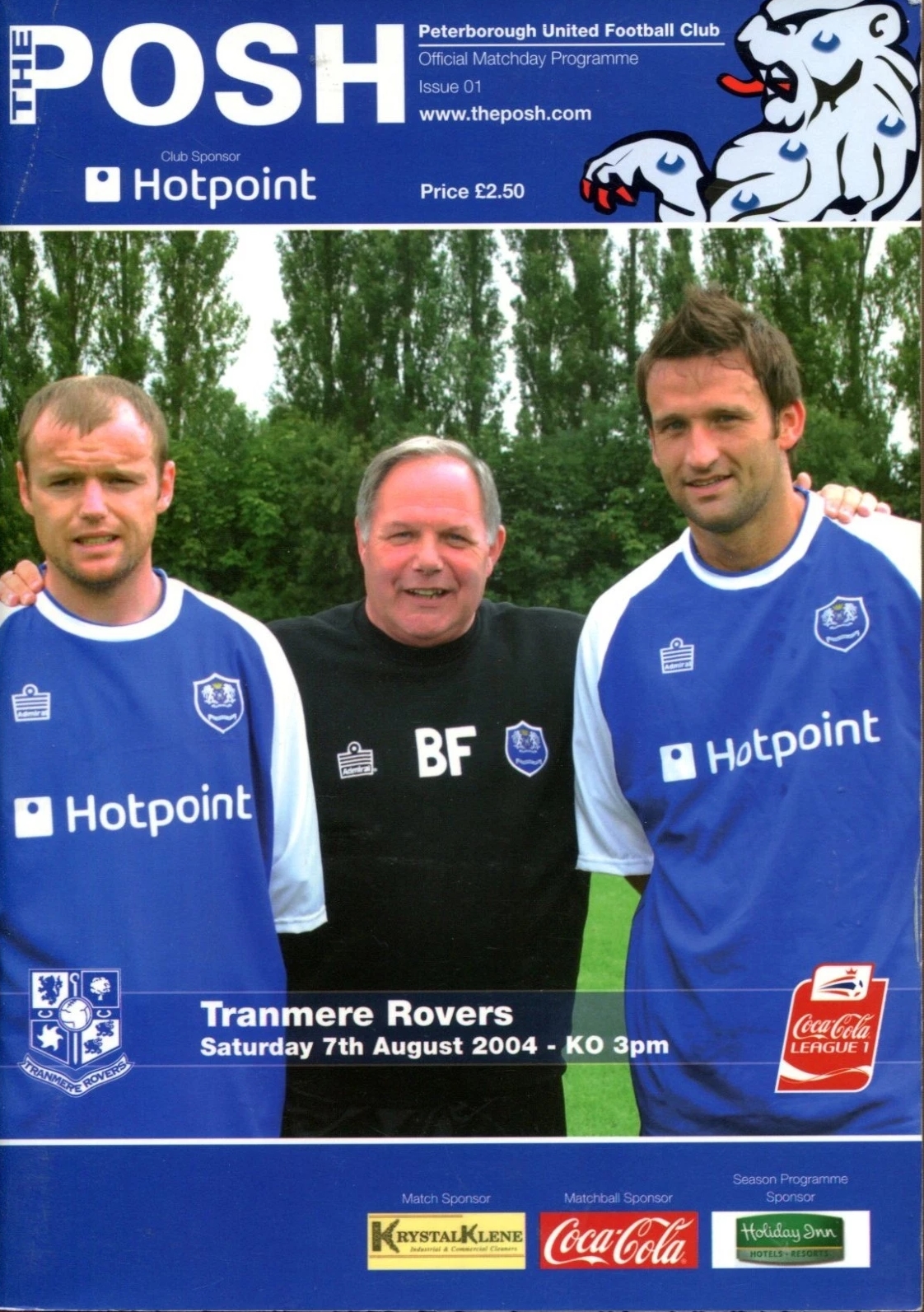 Match Programme for 07/08/2004