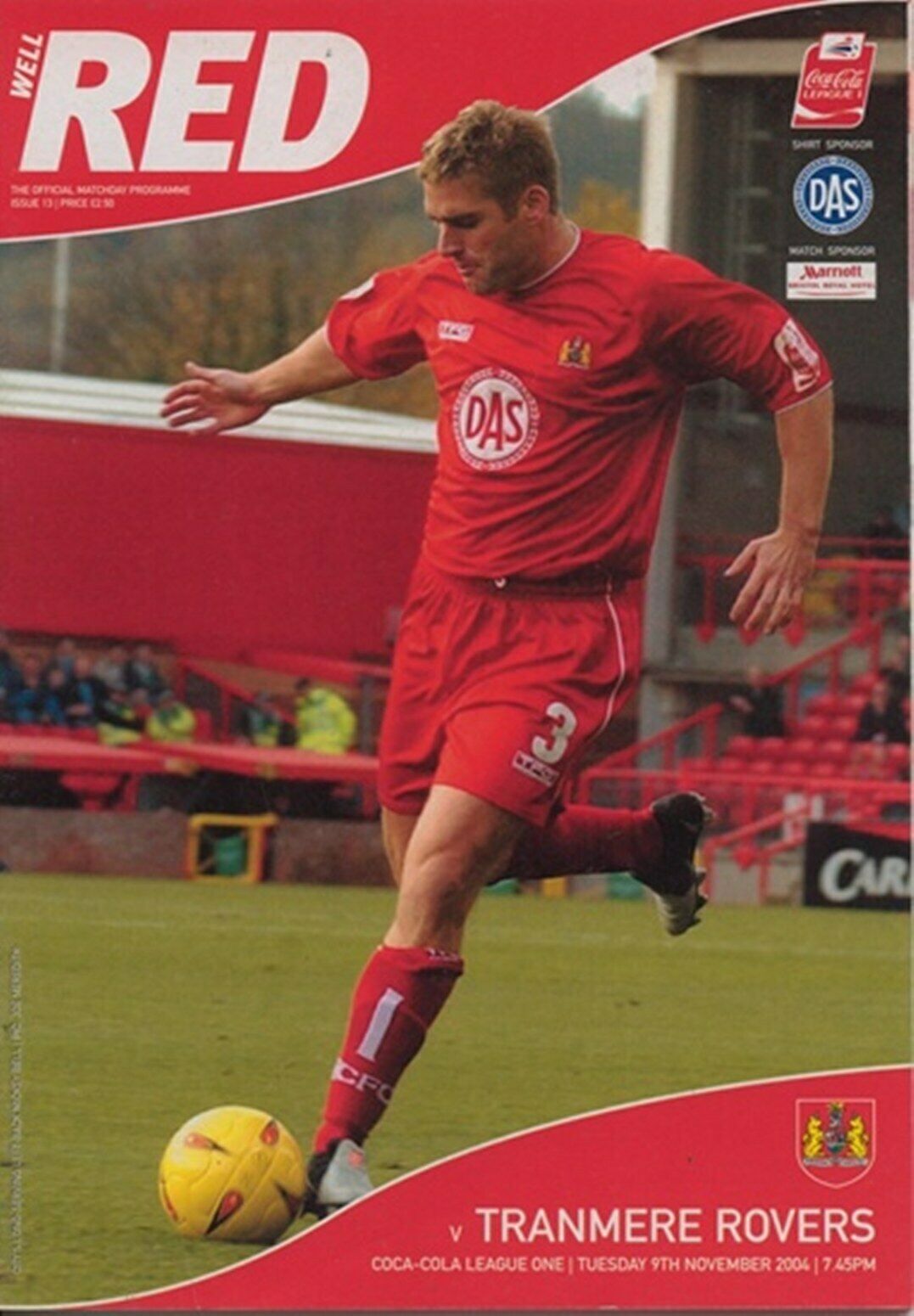Match Programme for 09/11/2004