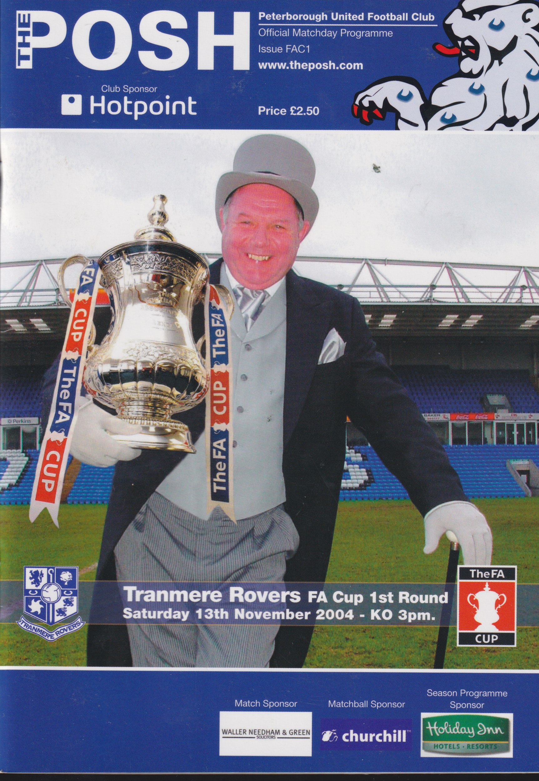 Match Programme for 13/11/2004