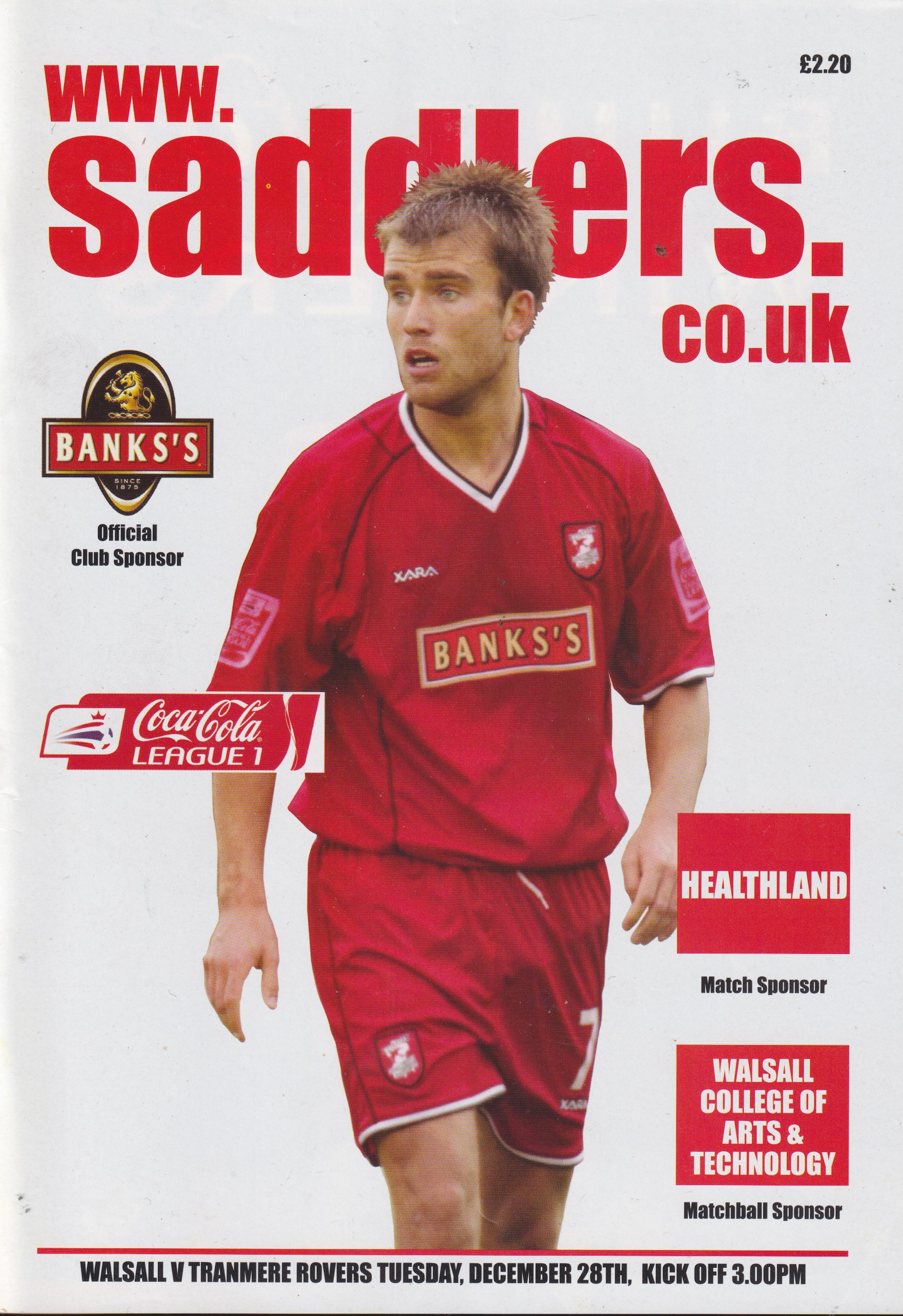 Match Programme for 28/12/2004