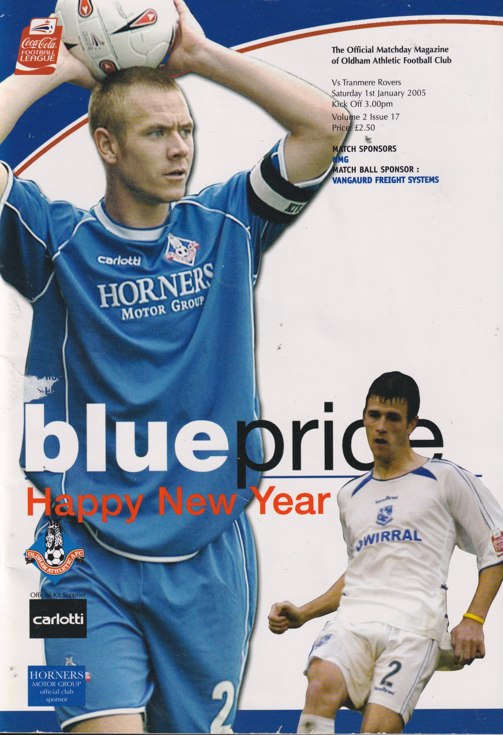 Match Programme for 01/01/2005