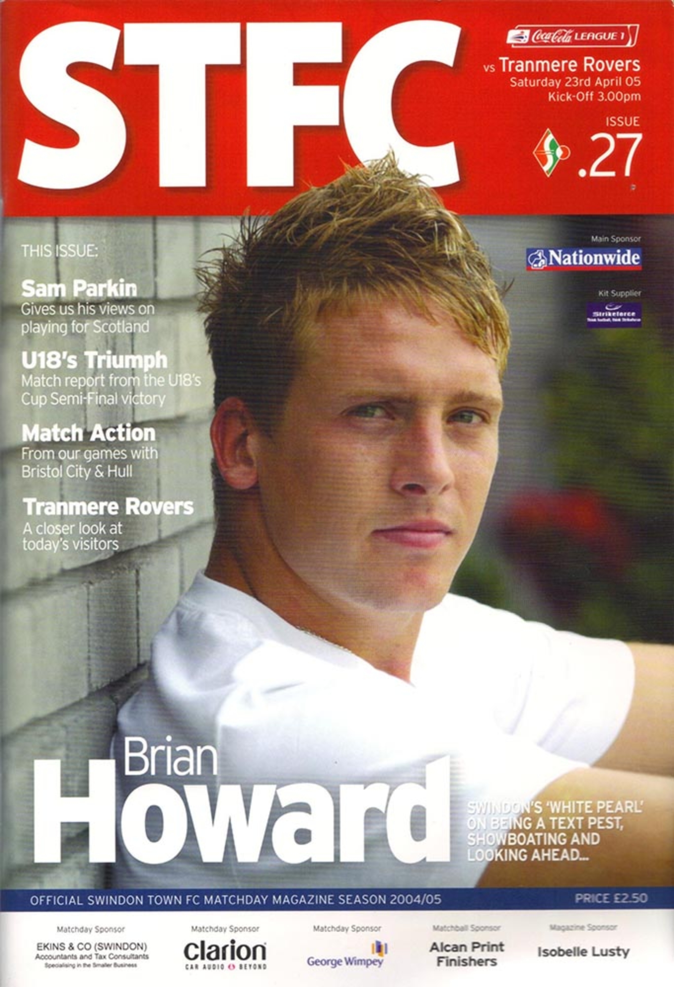 Match Programme for 23/04/2005