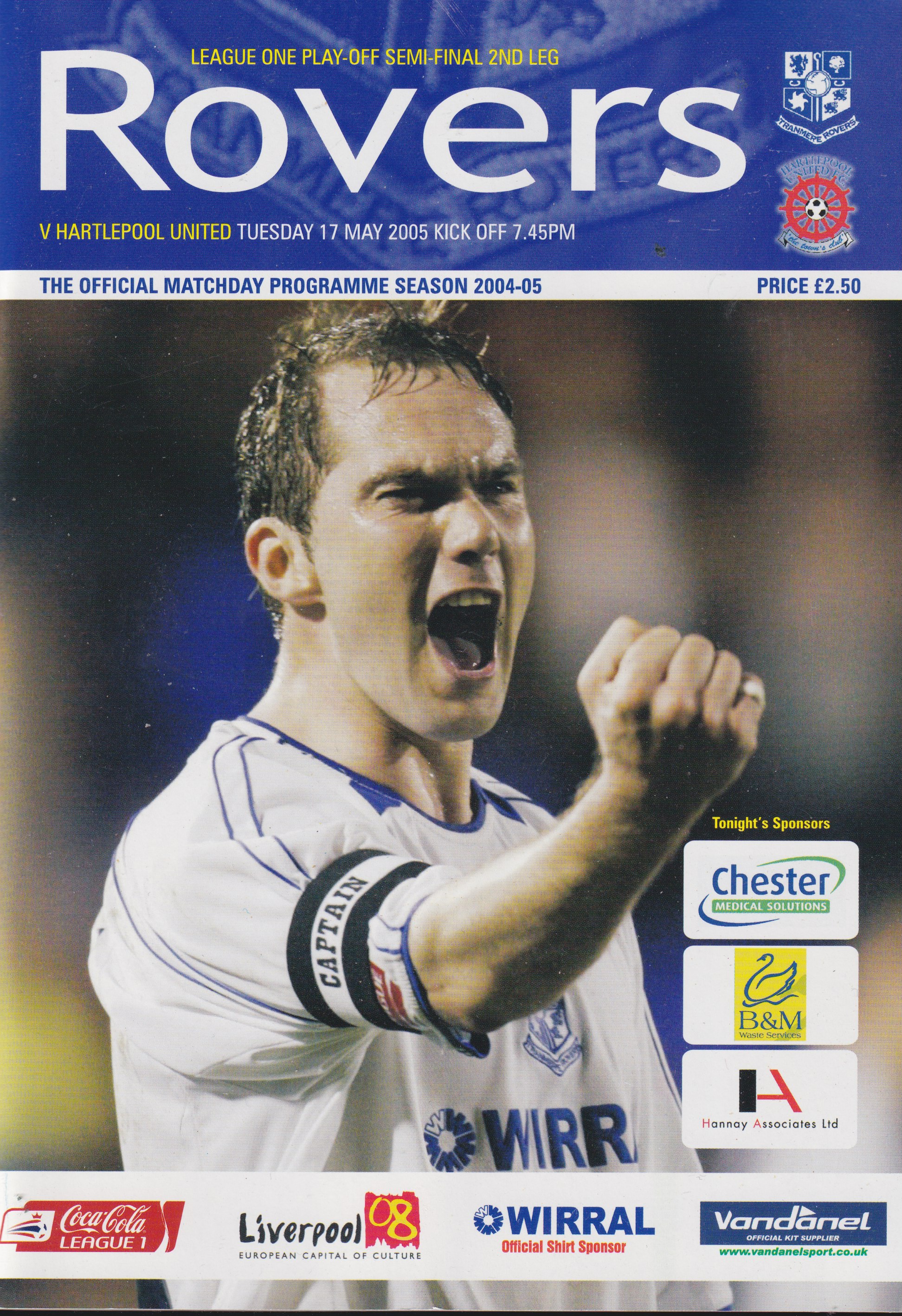 Match Programme for 17/05/2005