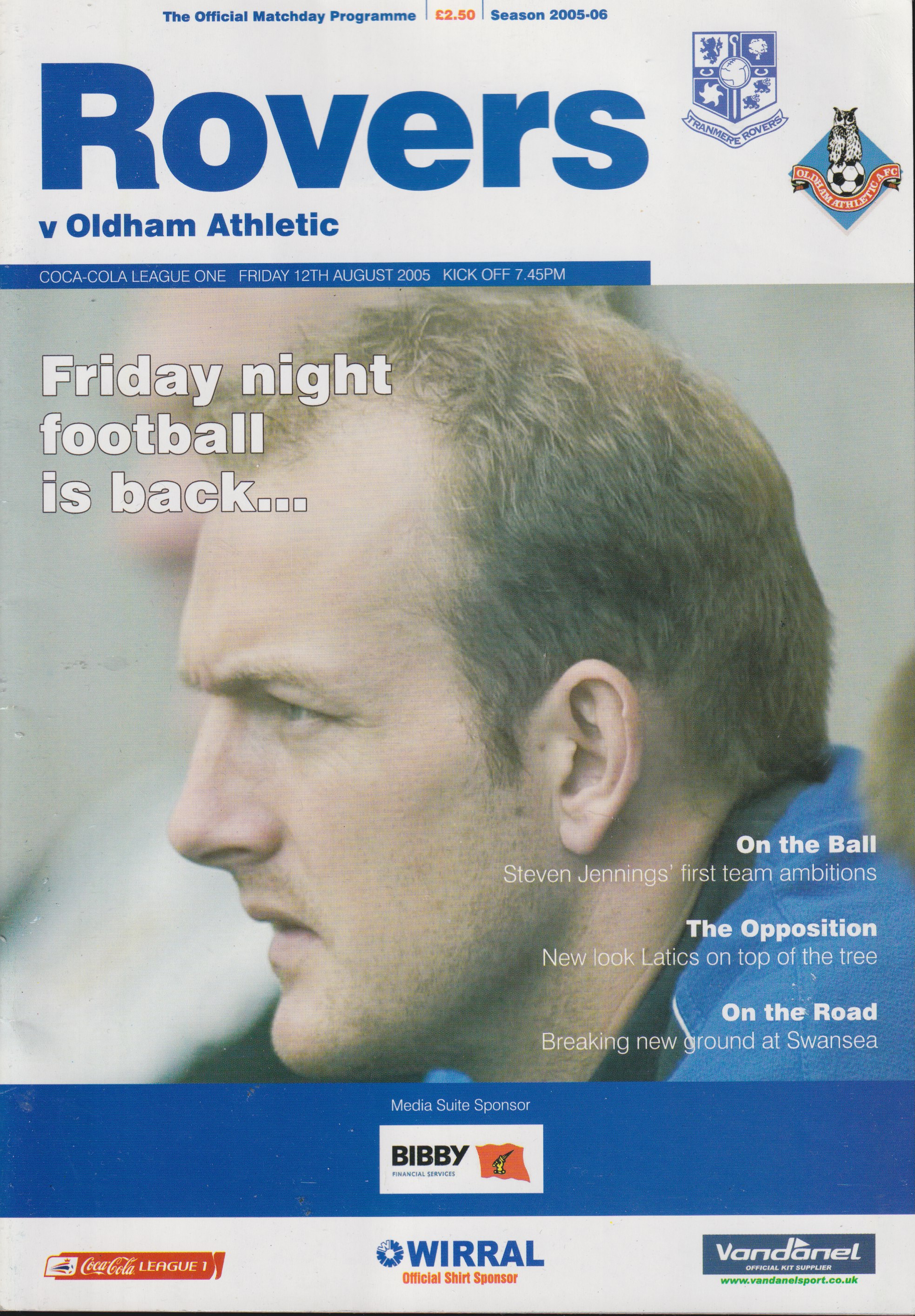 Match Programme for 12/08/2005