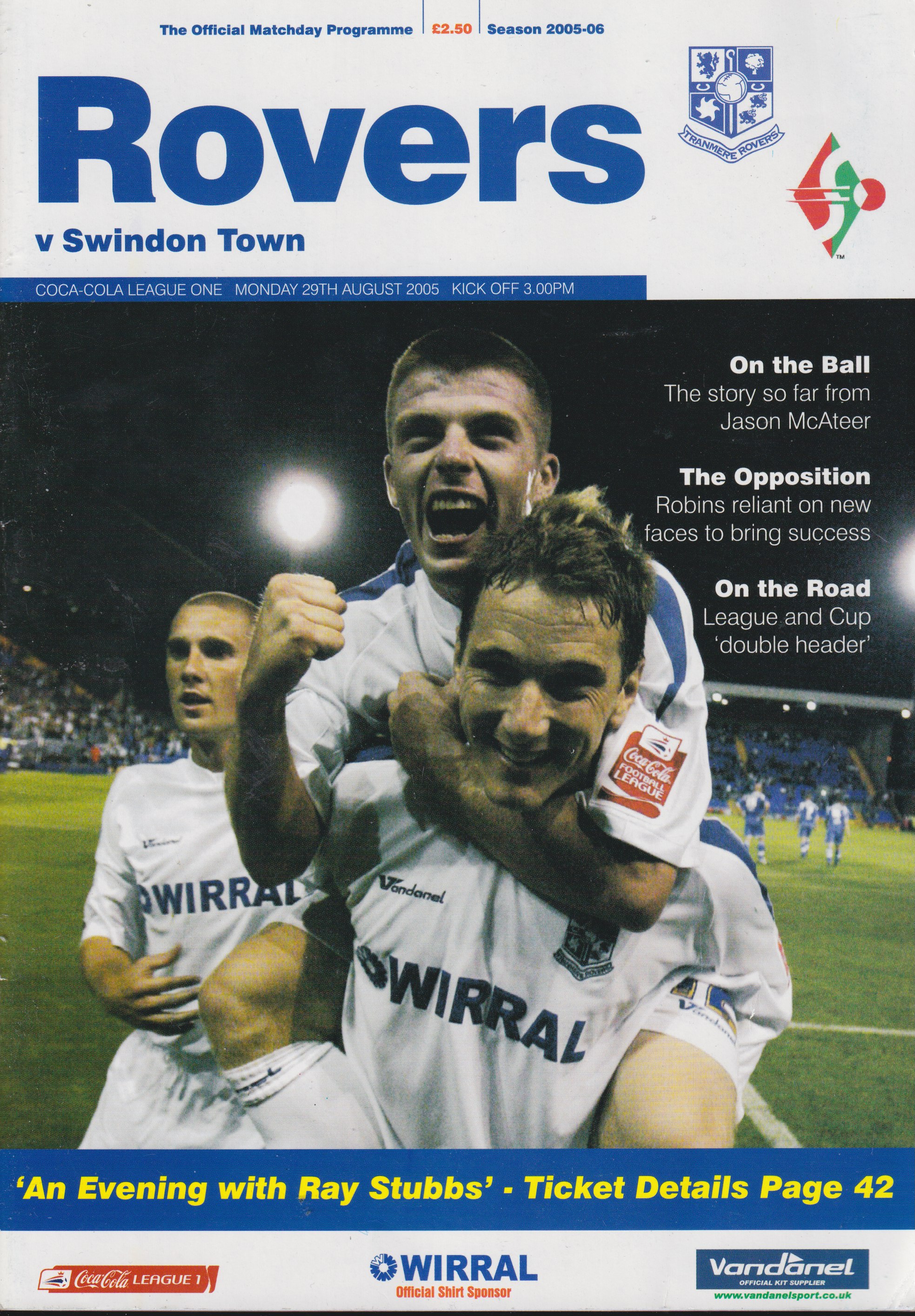 Match Programme for 29/08/2005
