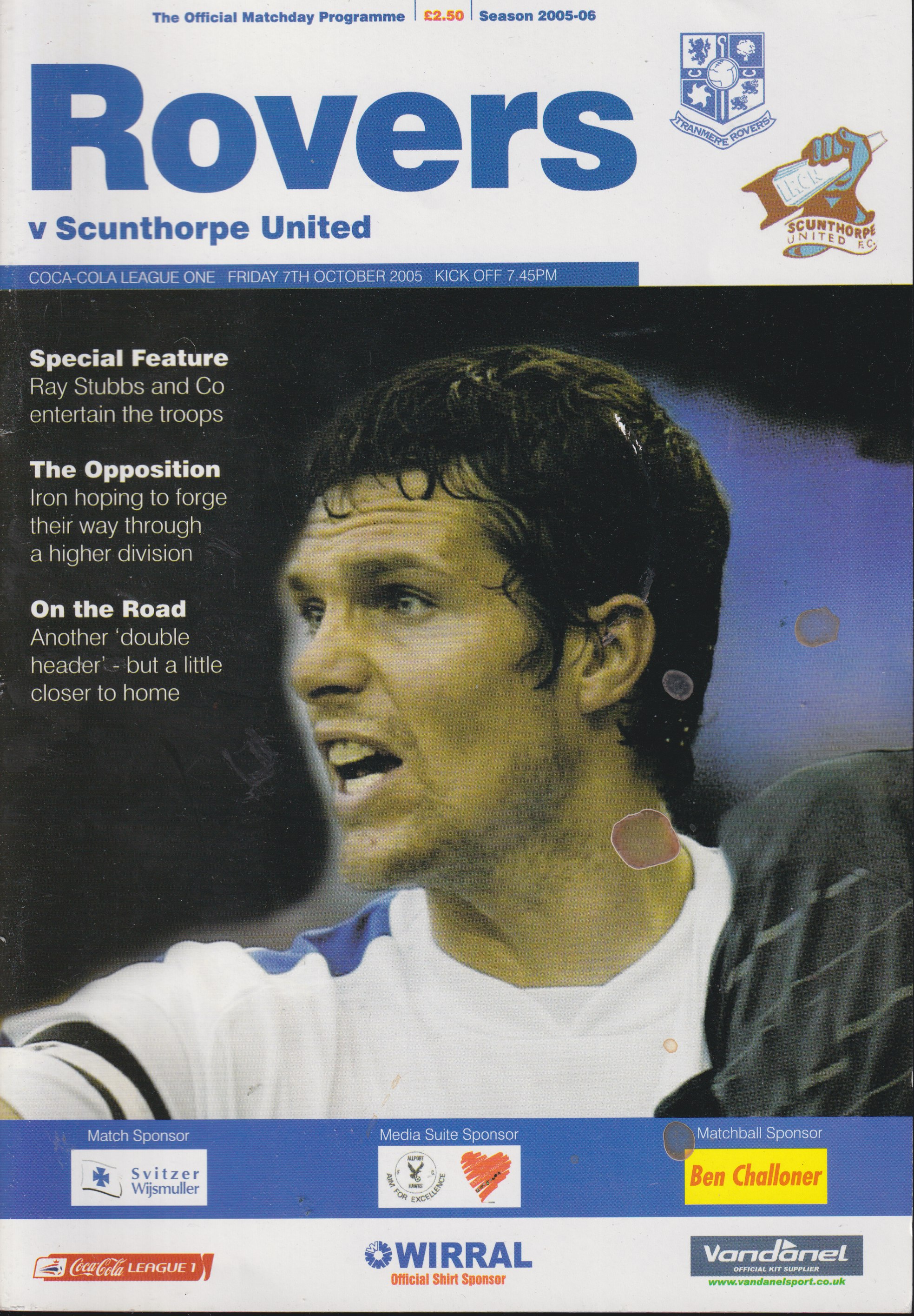 Match Programme for 07/10/2005