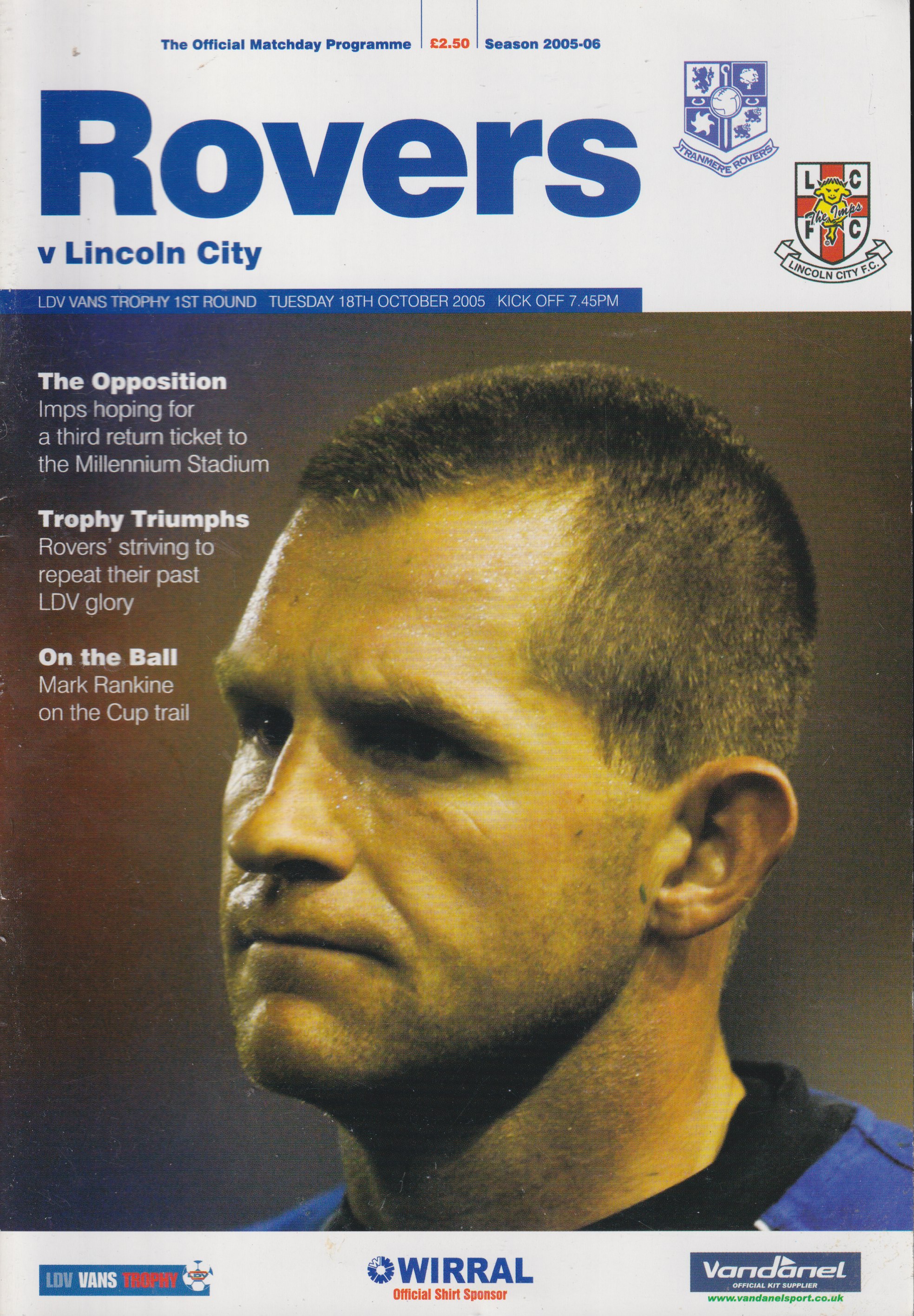Match Programme for 18/10/2005