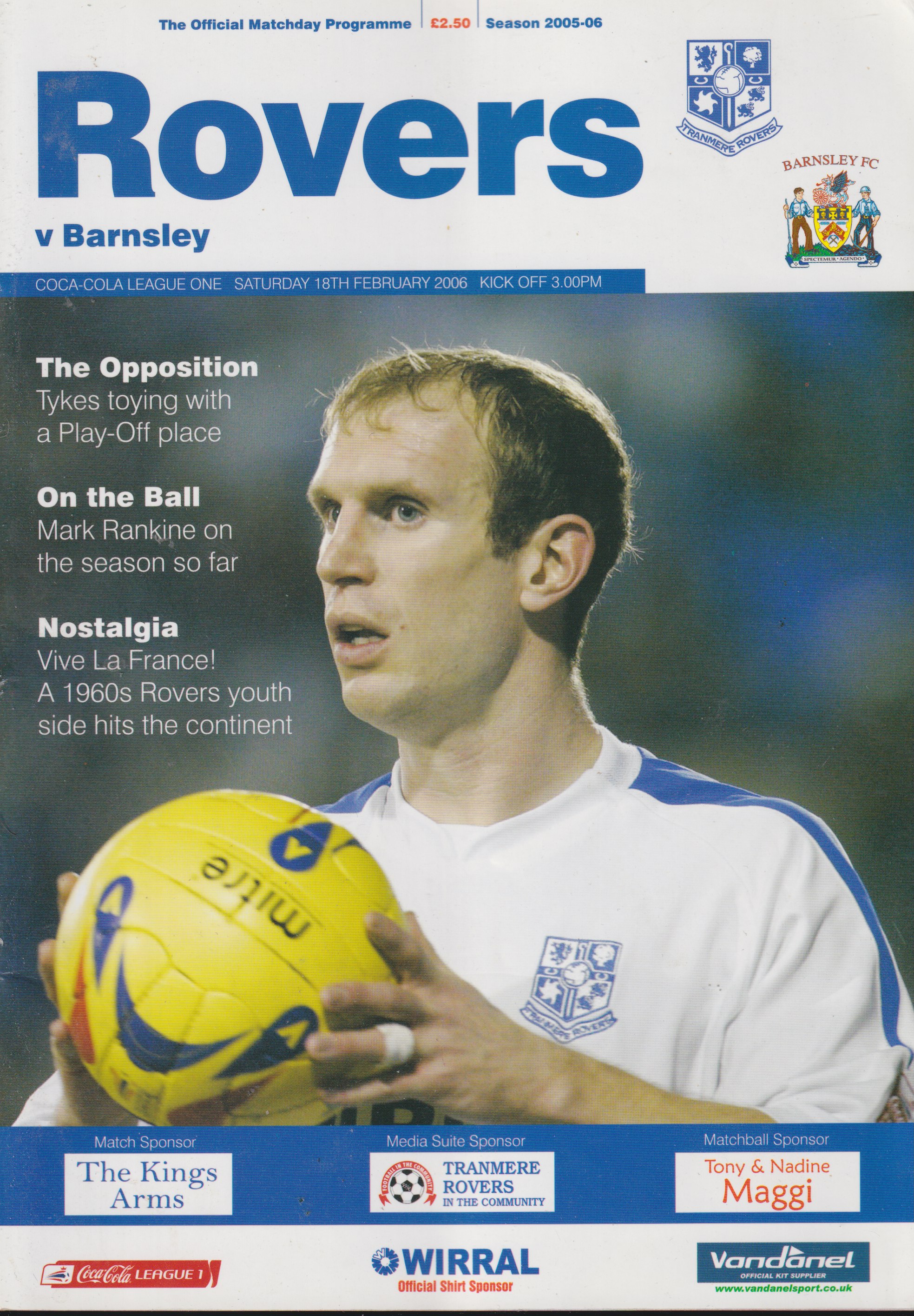 Match Programme for 18/02/2006