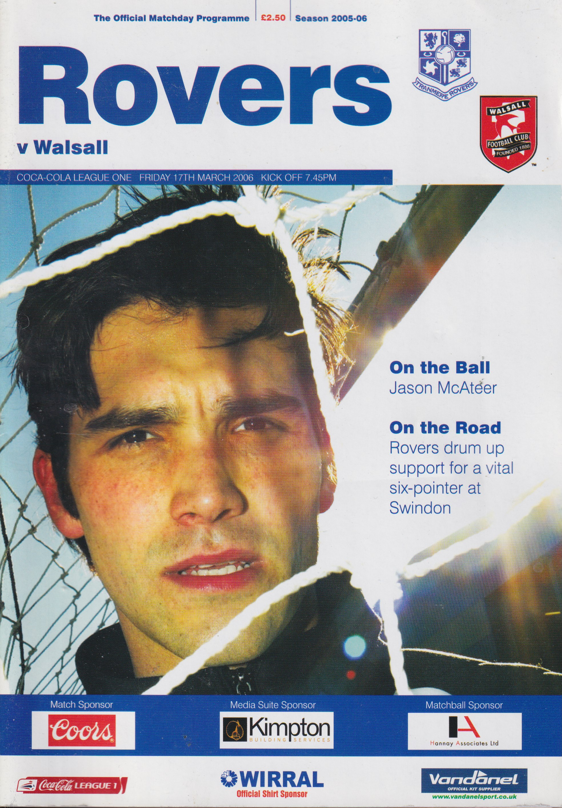 Match Programme for 17/03/2006