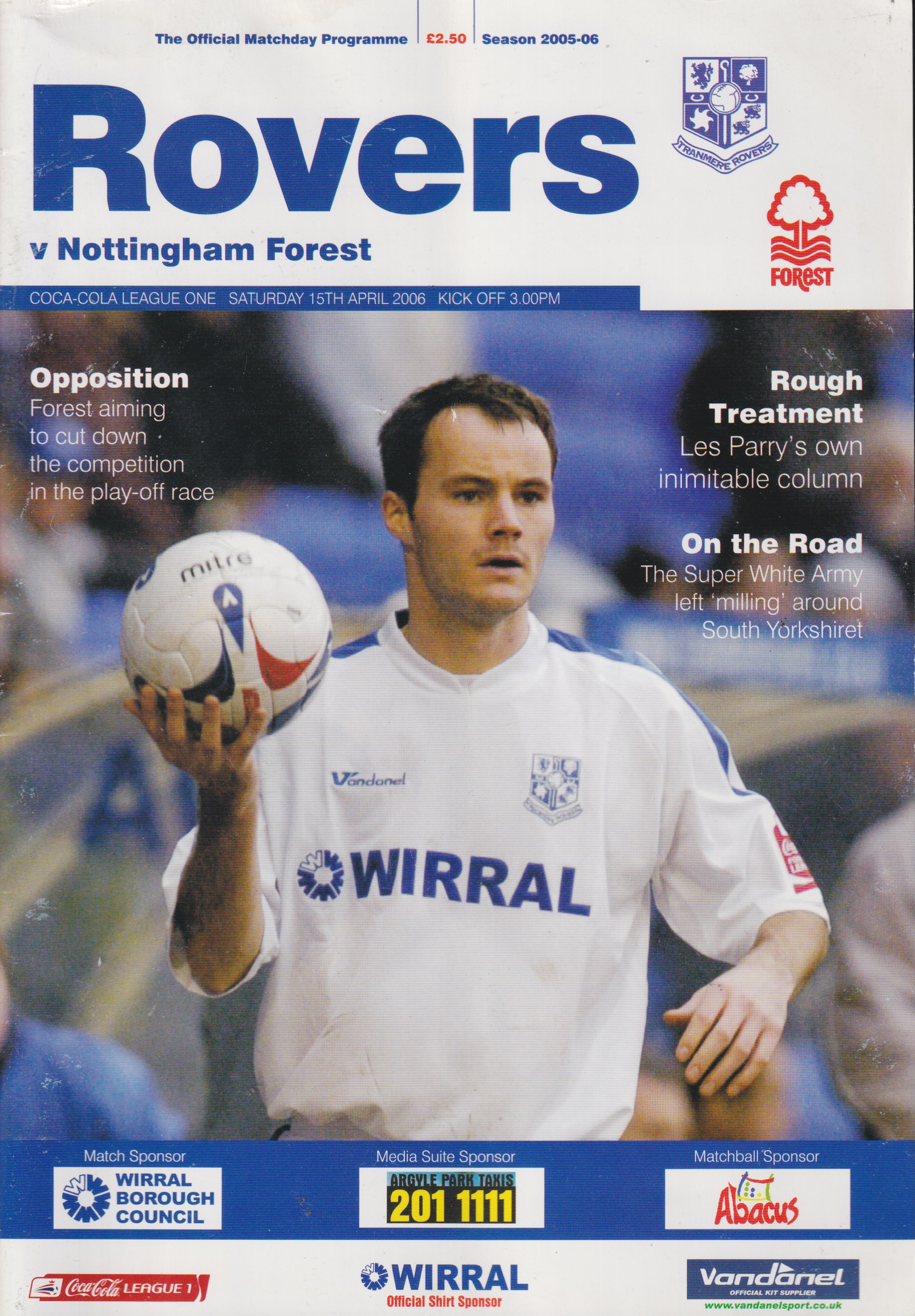 Match Programme for 15/04/2006