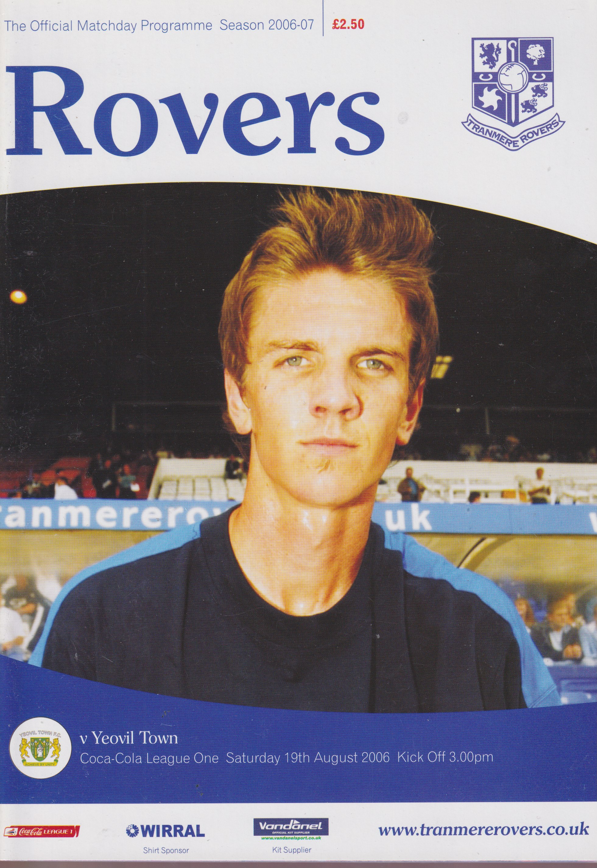 Match Programme for 19/08/2006