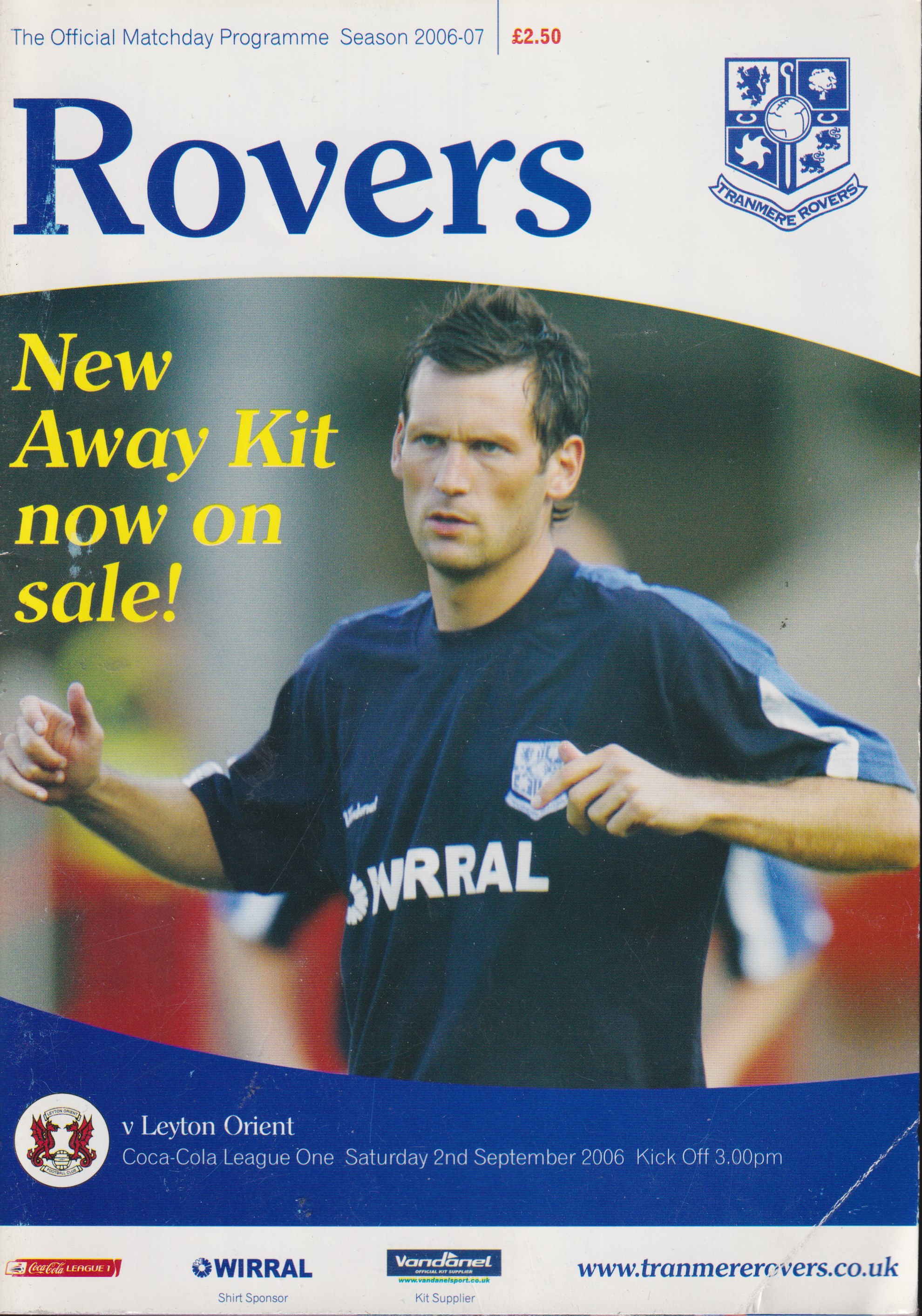 Match Programme for 02/09/2006