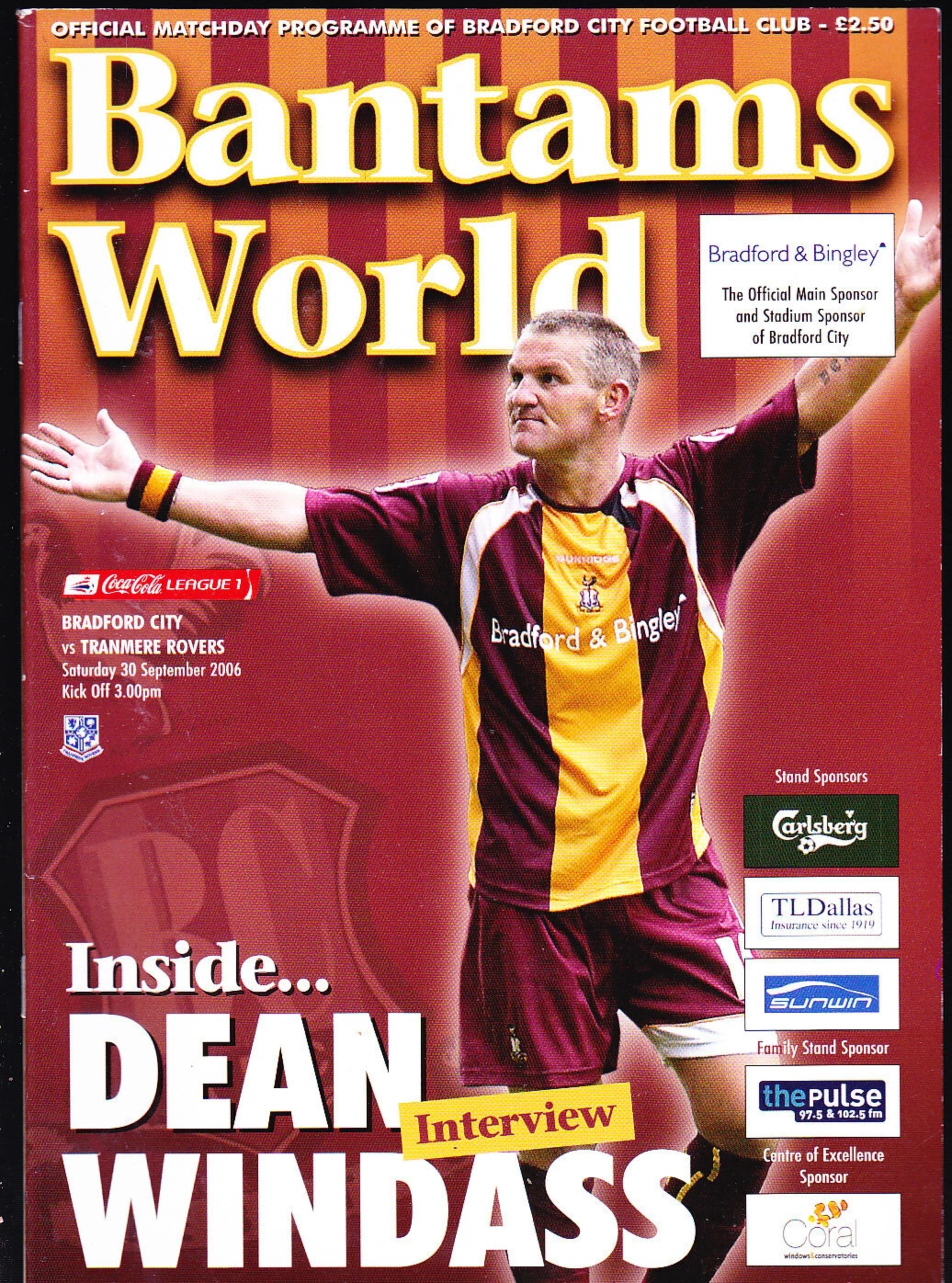 Match Programme for 30/09/2006