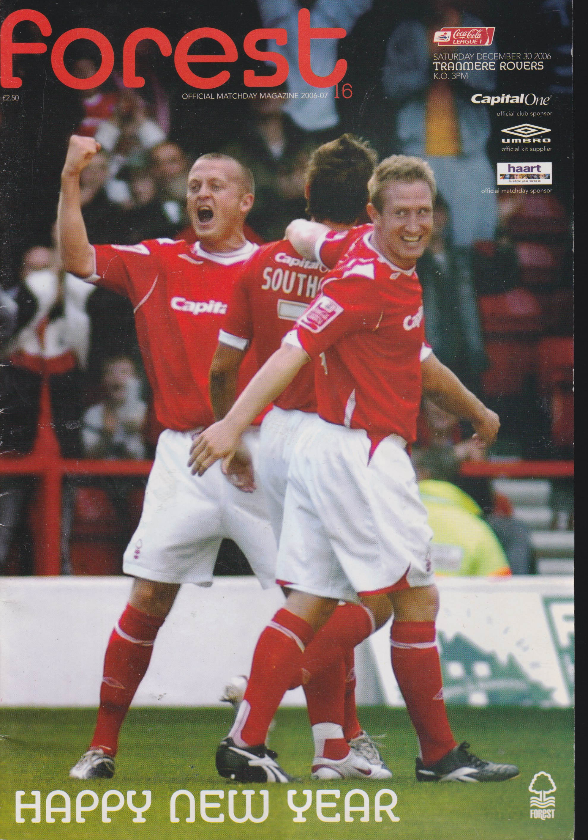Match Programme for 30/12/2006