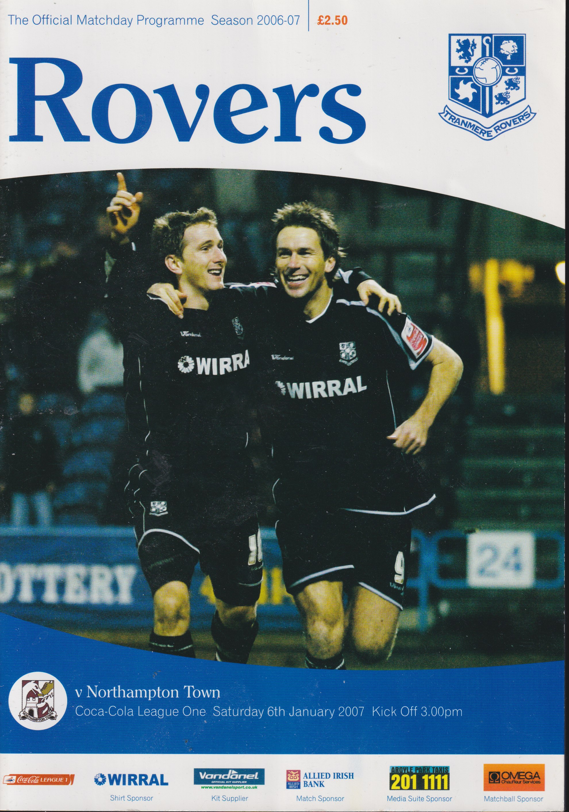 Match Programme for 06/01/2007