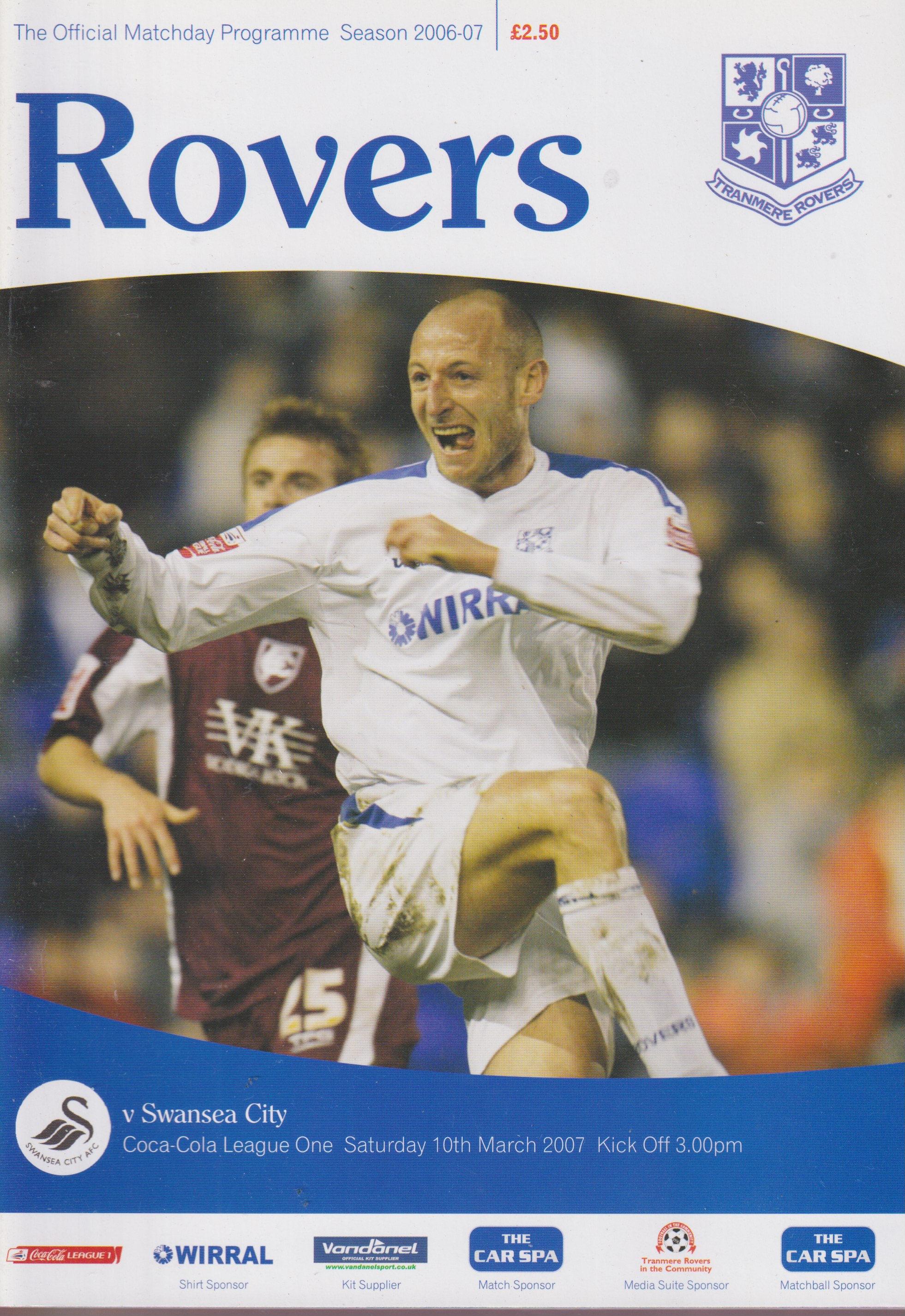Match Programme for 10/03/2007
