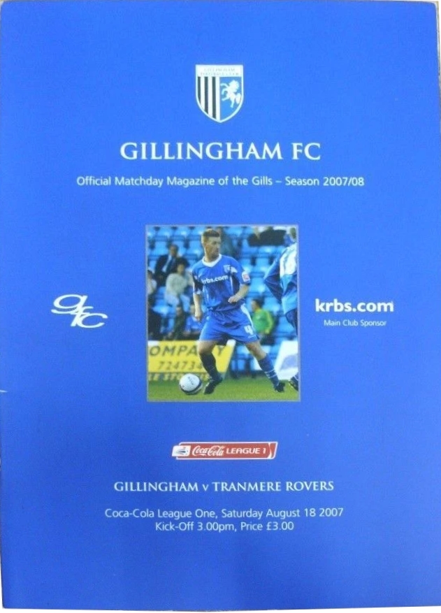 Match Programme for 18/08/2007