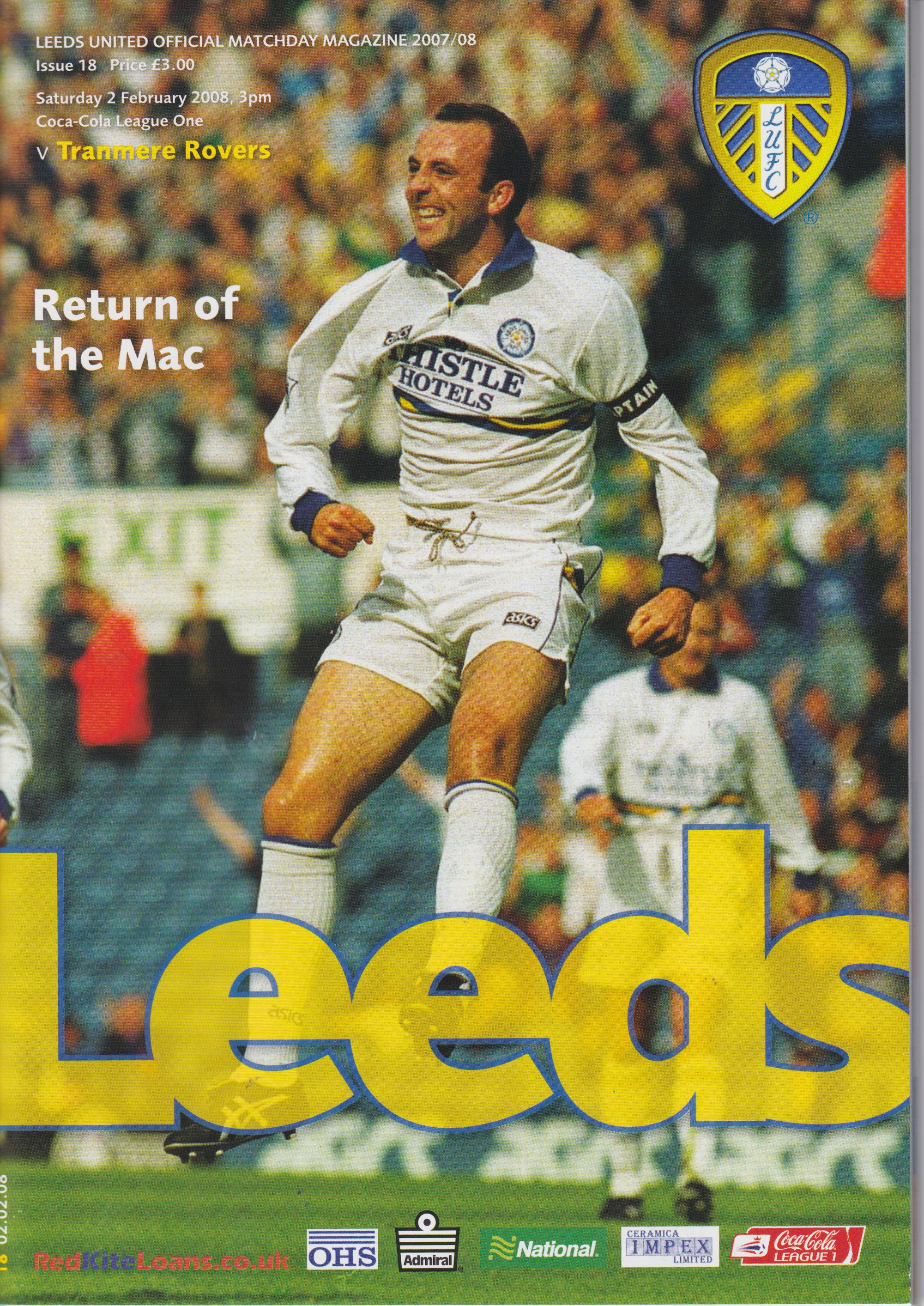 Match Programme for 02/02/2008